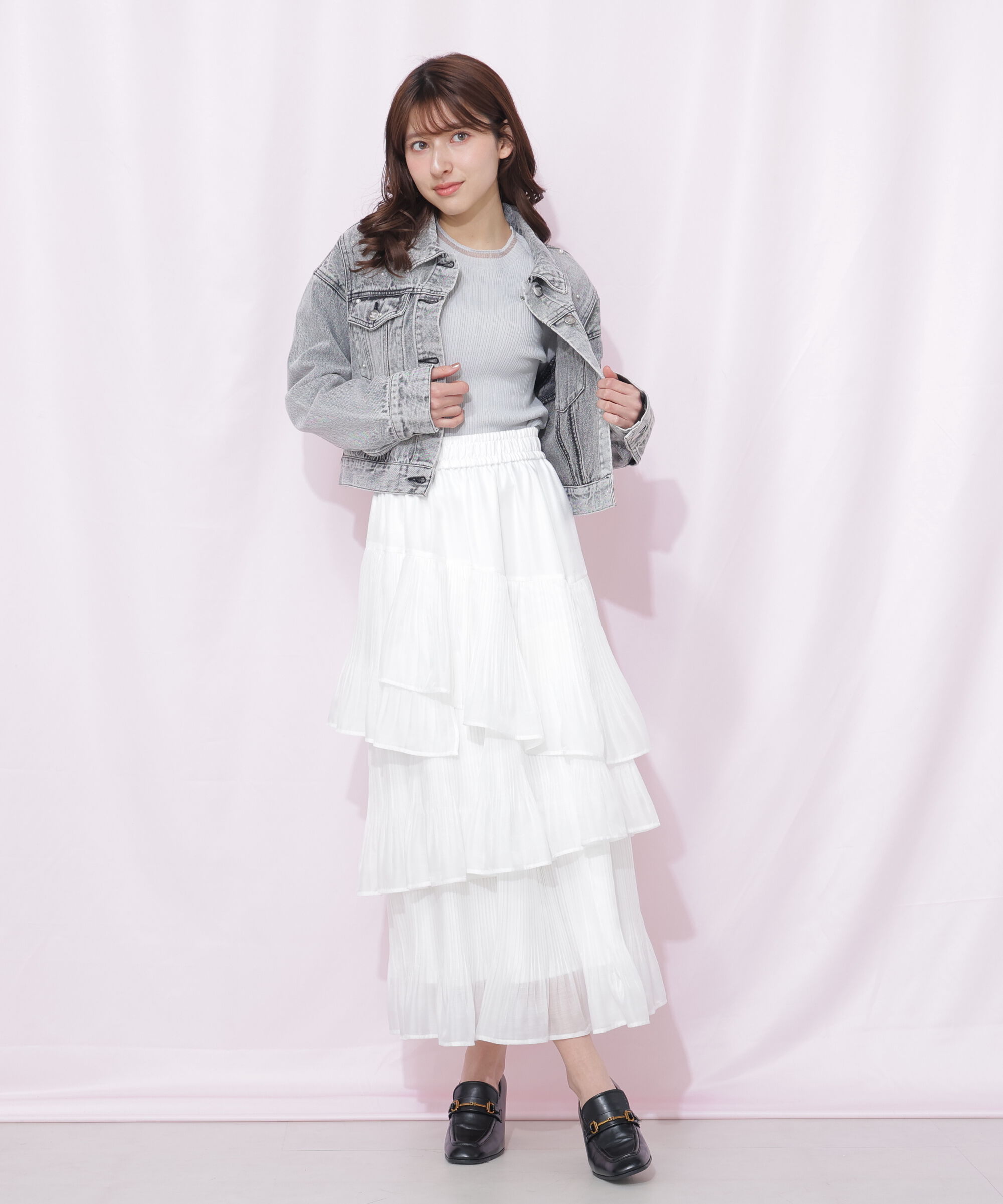  「　袖シアースリットニット」|ニット・セーター|