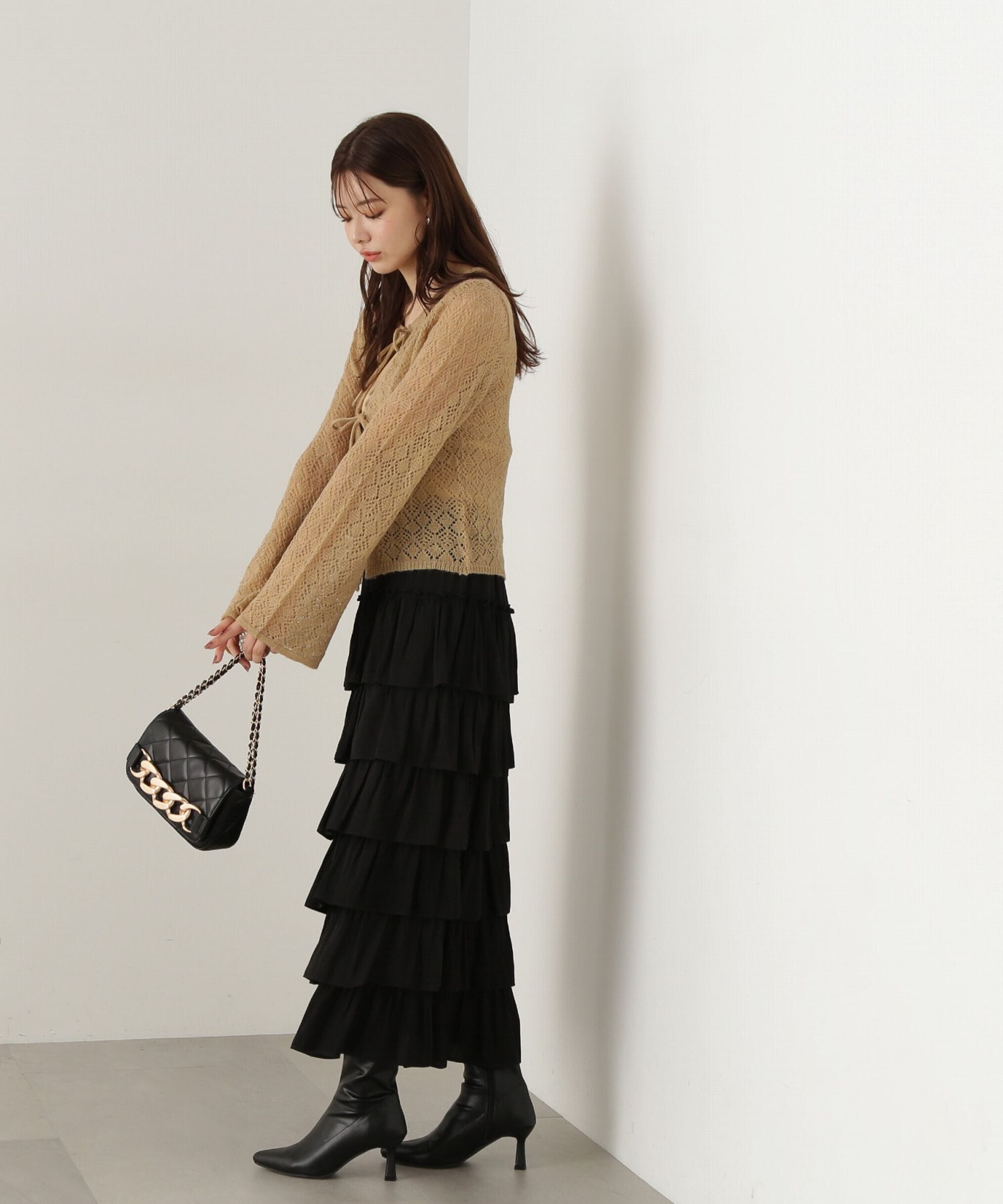 PROPORTION BODY DRESSING「ティアードフリルスカート　24AW」|スカート|