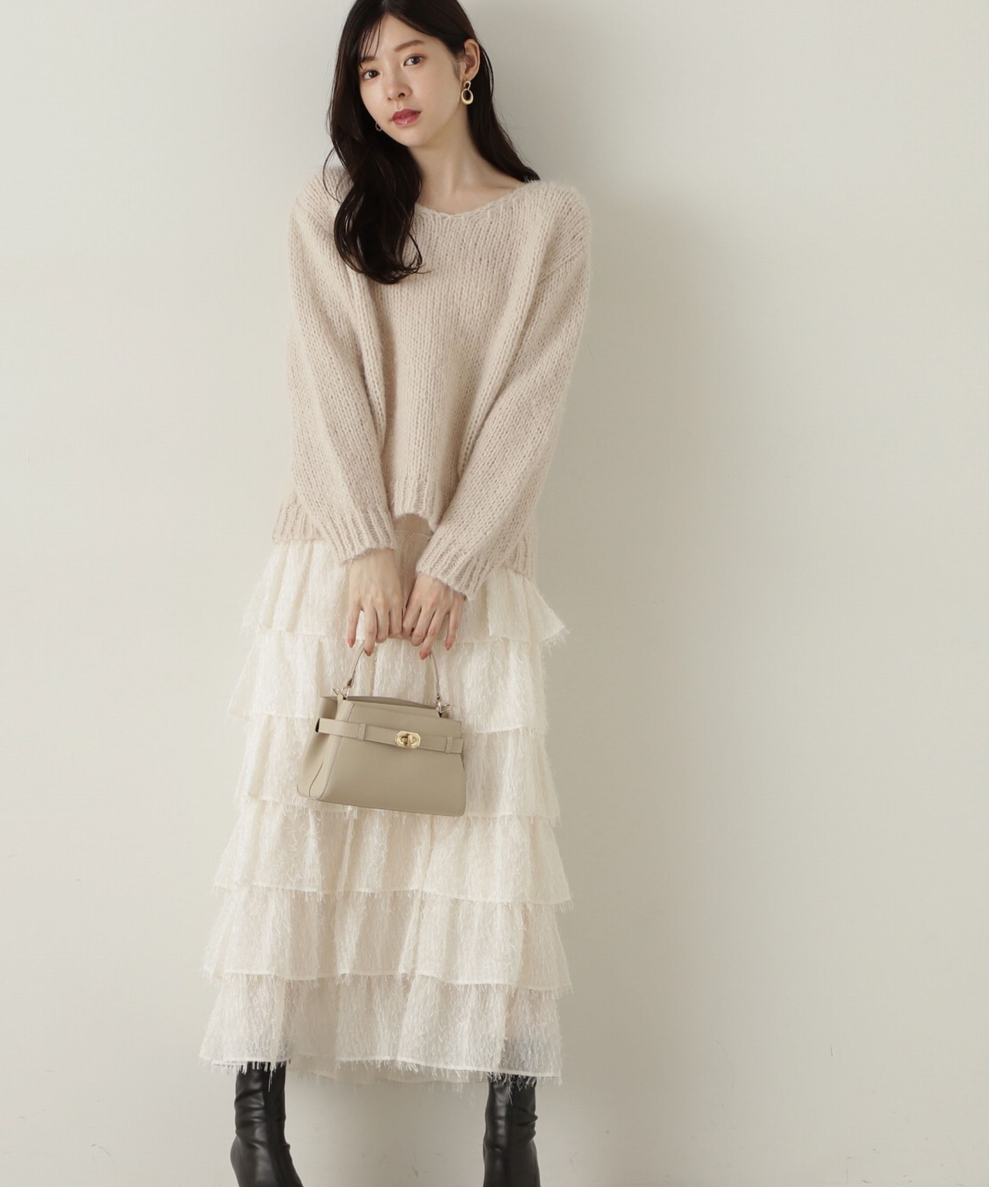 PROPORTION BODY DRESSING「ティアードフリルスカート　24AW」|スカート|