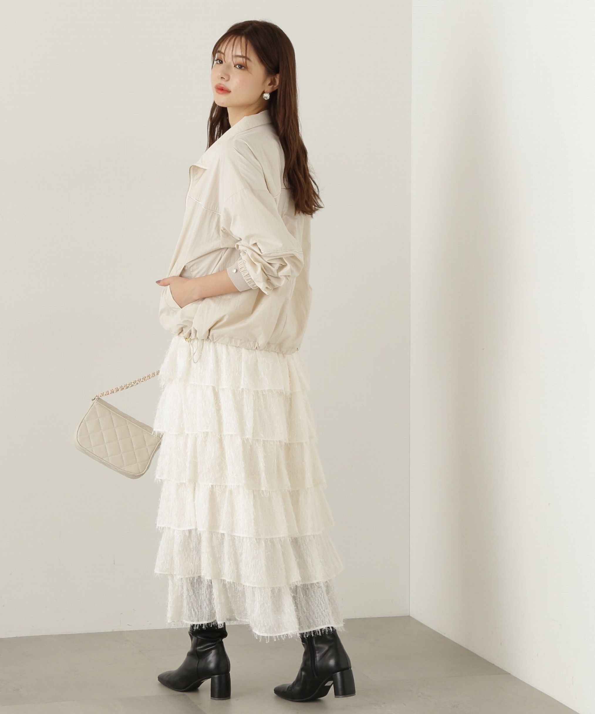 PROPORTION BODY DRESSING「ティアードフリルスカート　24AW」|スカート|