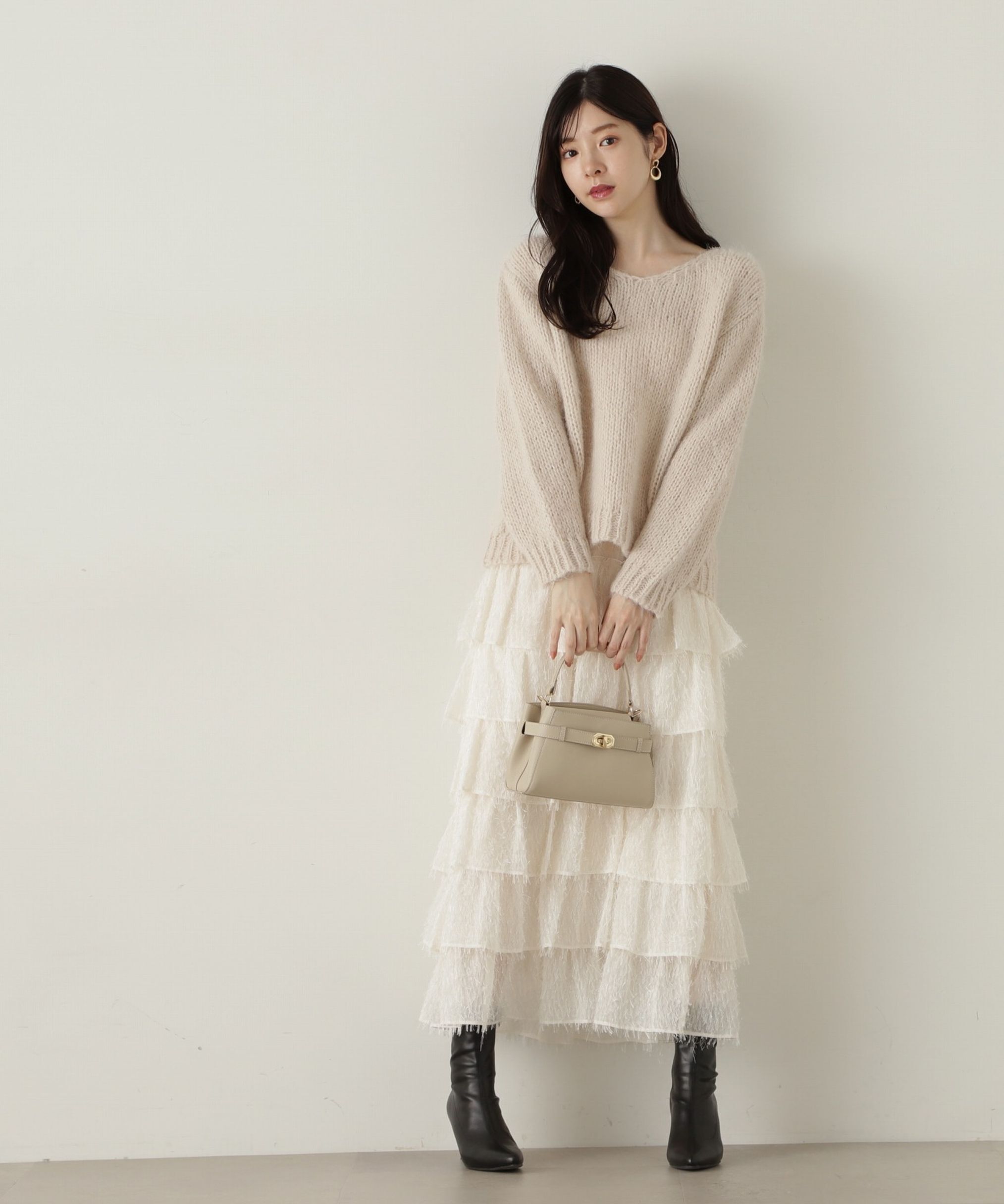 PROPORTION BODY DRESSING「ティアードフリルスカート　24AW」|スカート|