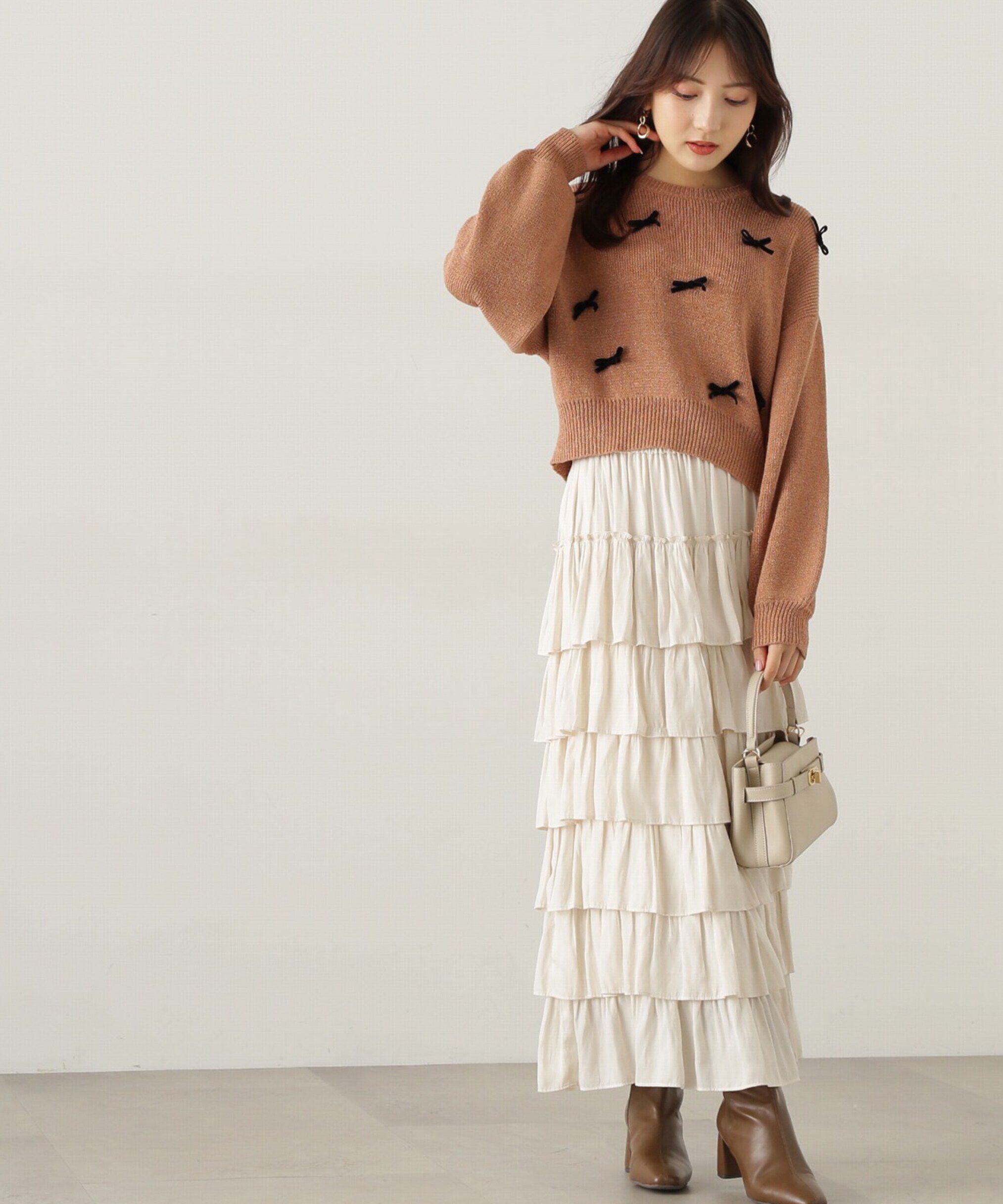 PROPORTION BODY DRESSING「ティアードフリルスカート　24AW」|スカート|