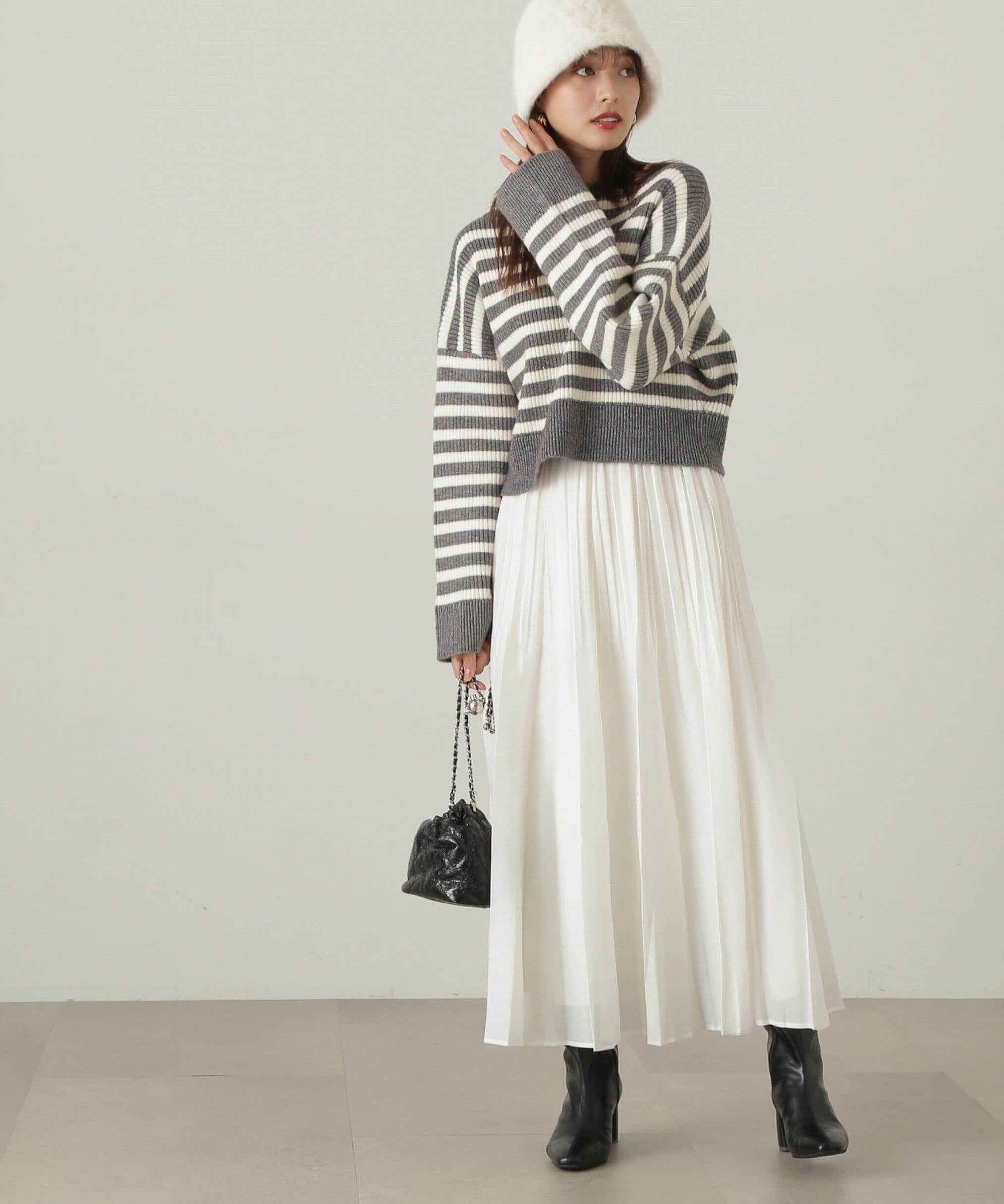 PROPORTION BODY DRESSING「プリーツオーガンスカート　24AW」|スカート|ホワイト