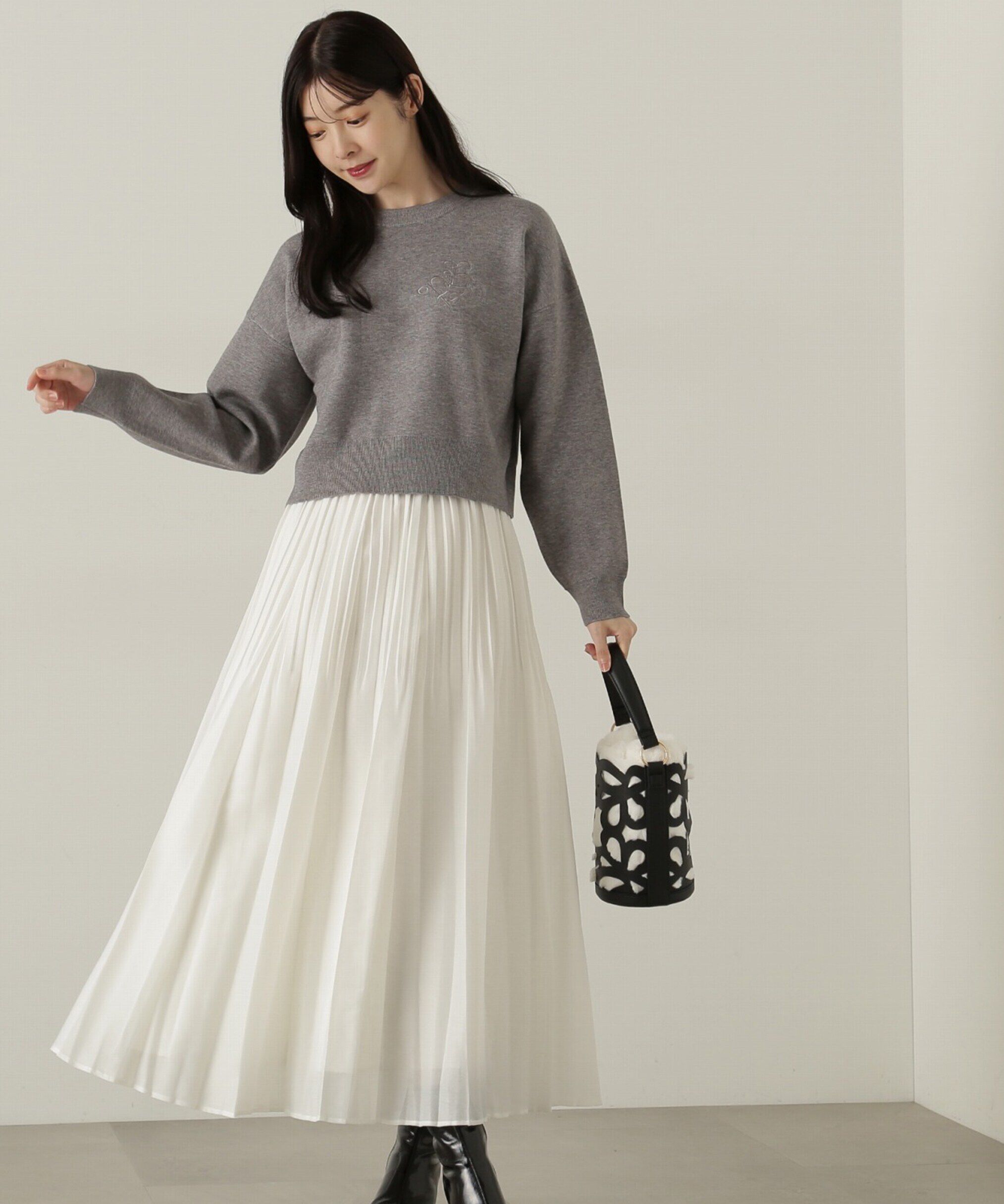 PROPORTION BODY DRESSING「プリーツオーガンスカート　24AW」|スカート|