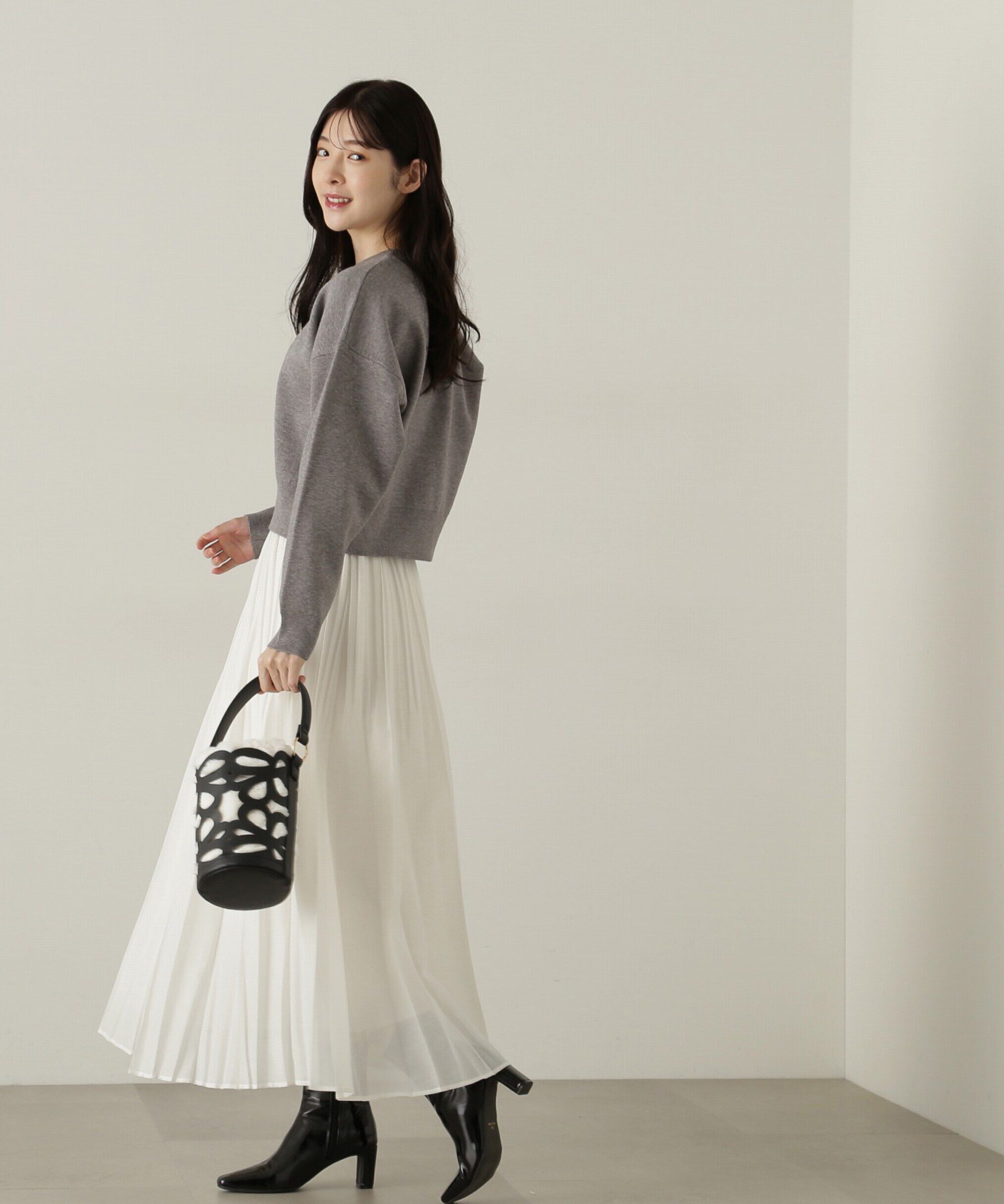 PROPORTION BODY DRESSING「プリーツオーガンスカート　24AW」|スカート|