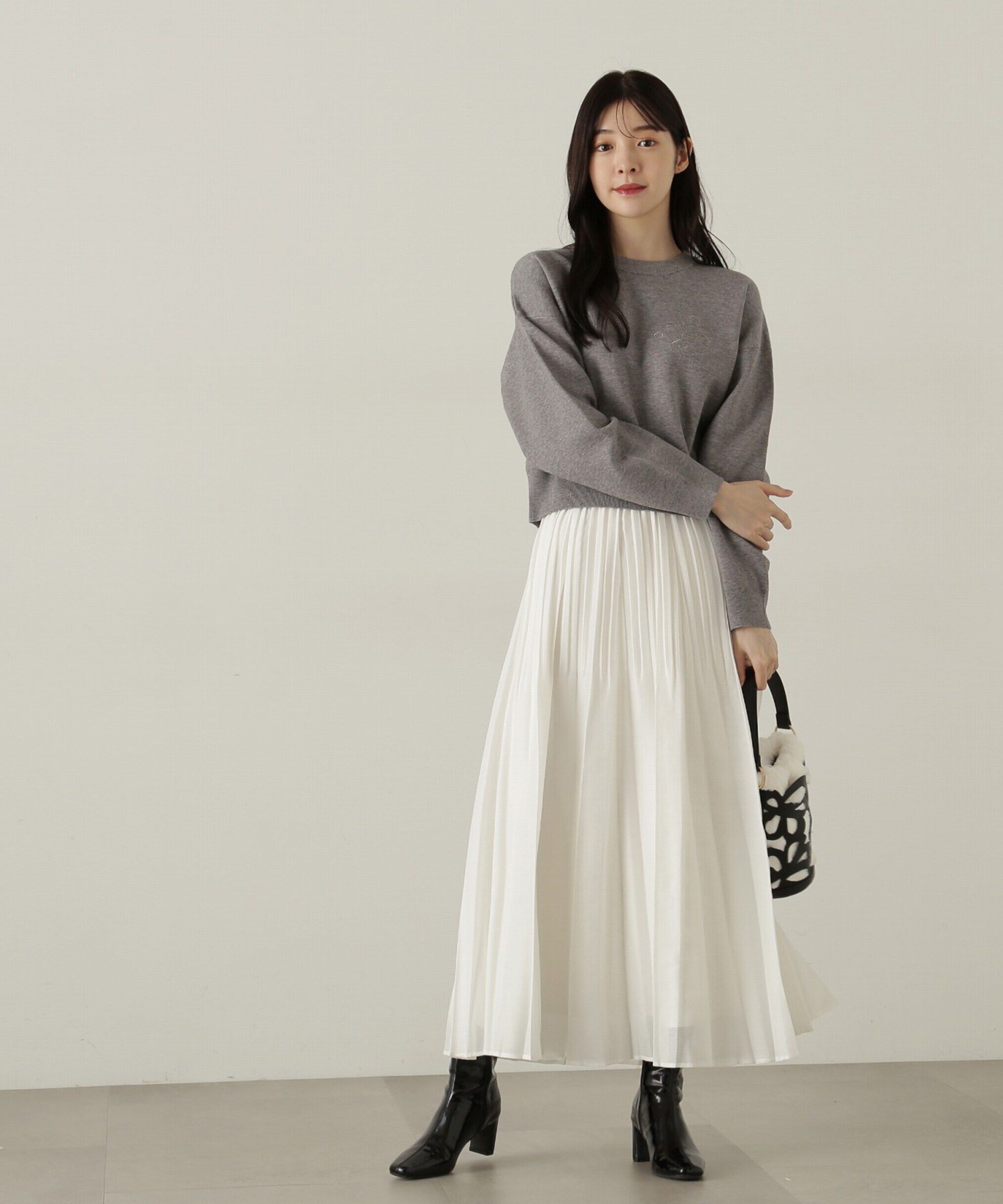 PROPORTION BODY DRESSING「プリーツオーガンスカート　24AW」|スカート|