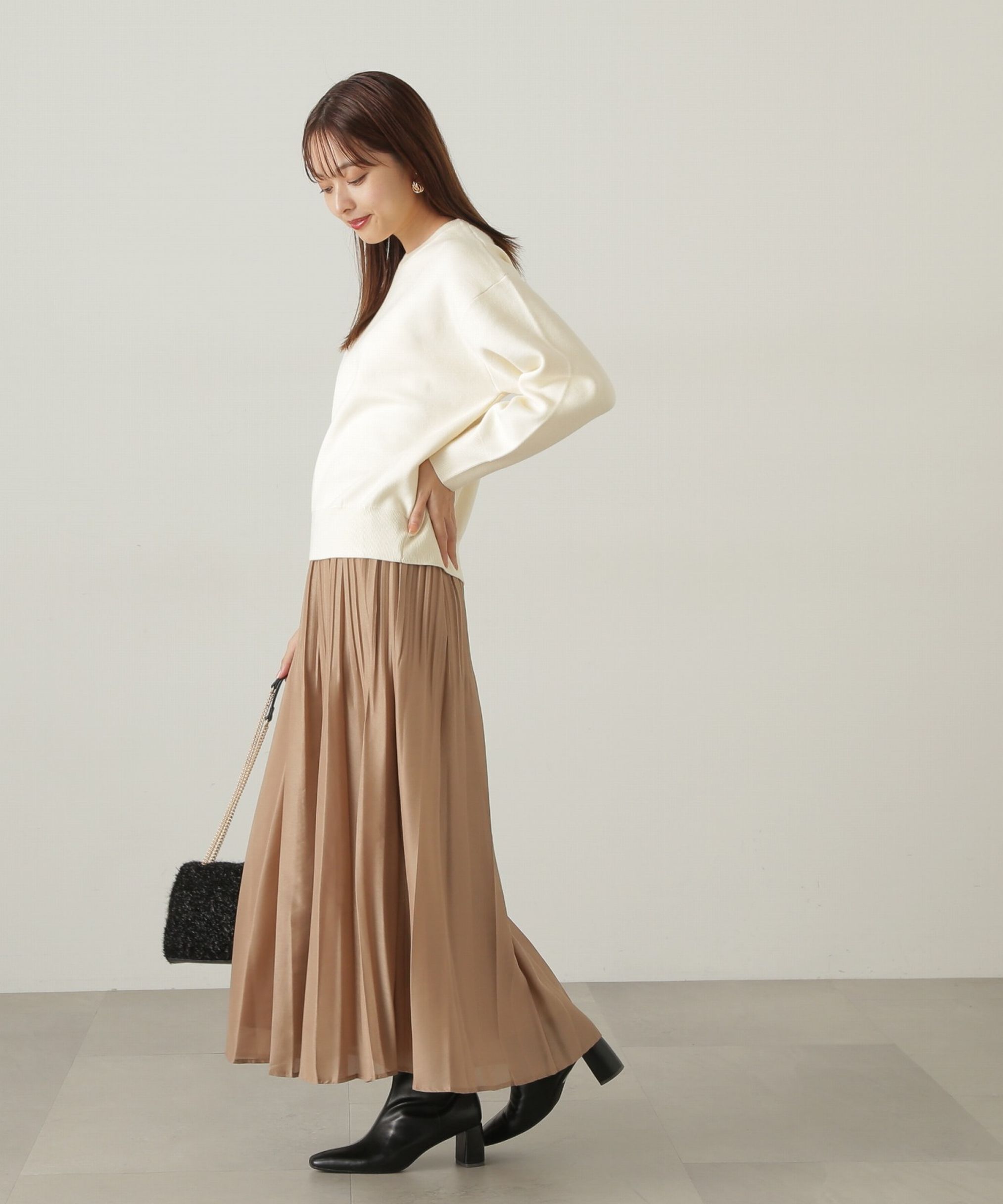 PROPORTION BODY DRESSING「プリーツオーガンスカート　24AW」|スカート|