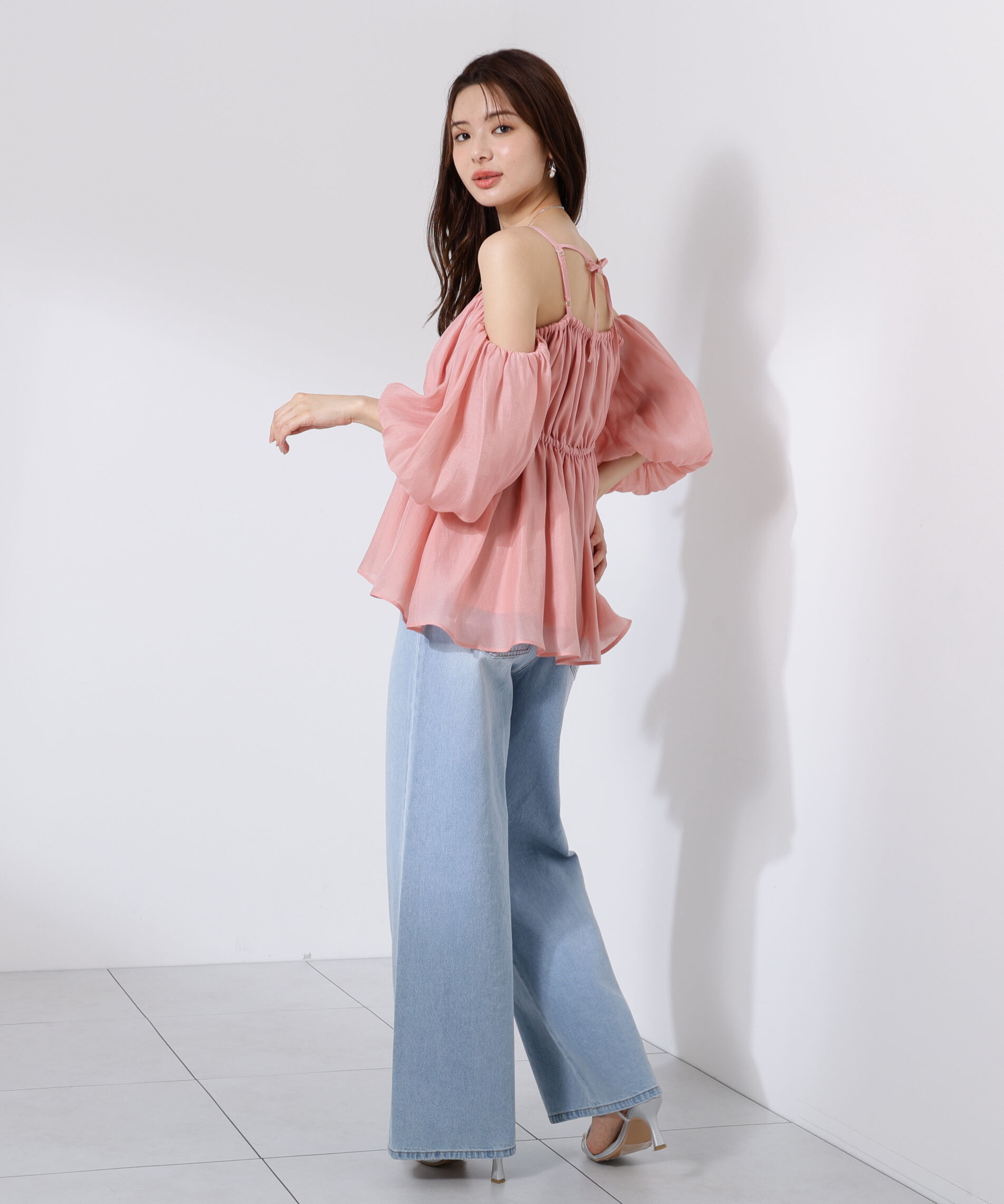 PROPORTION BODY DRESSING「シャーリングオフショルブラウス」|シャツ・ブラウス|