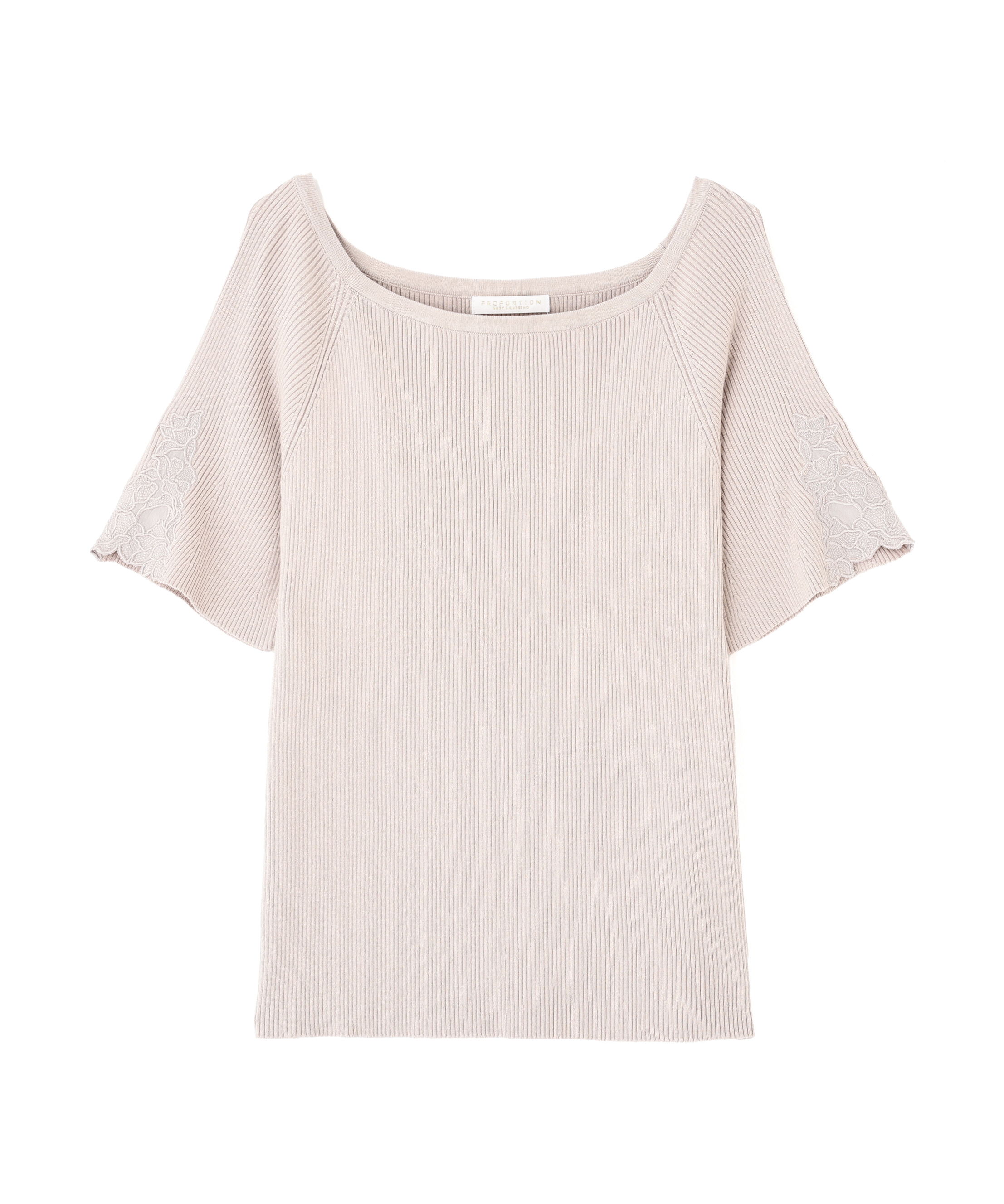 PROPORTION BODY DRESSING「エンブロイダリースリーブニット」|ニット・セーター|