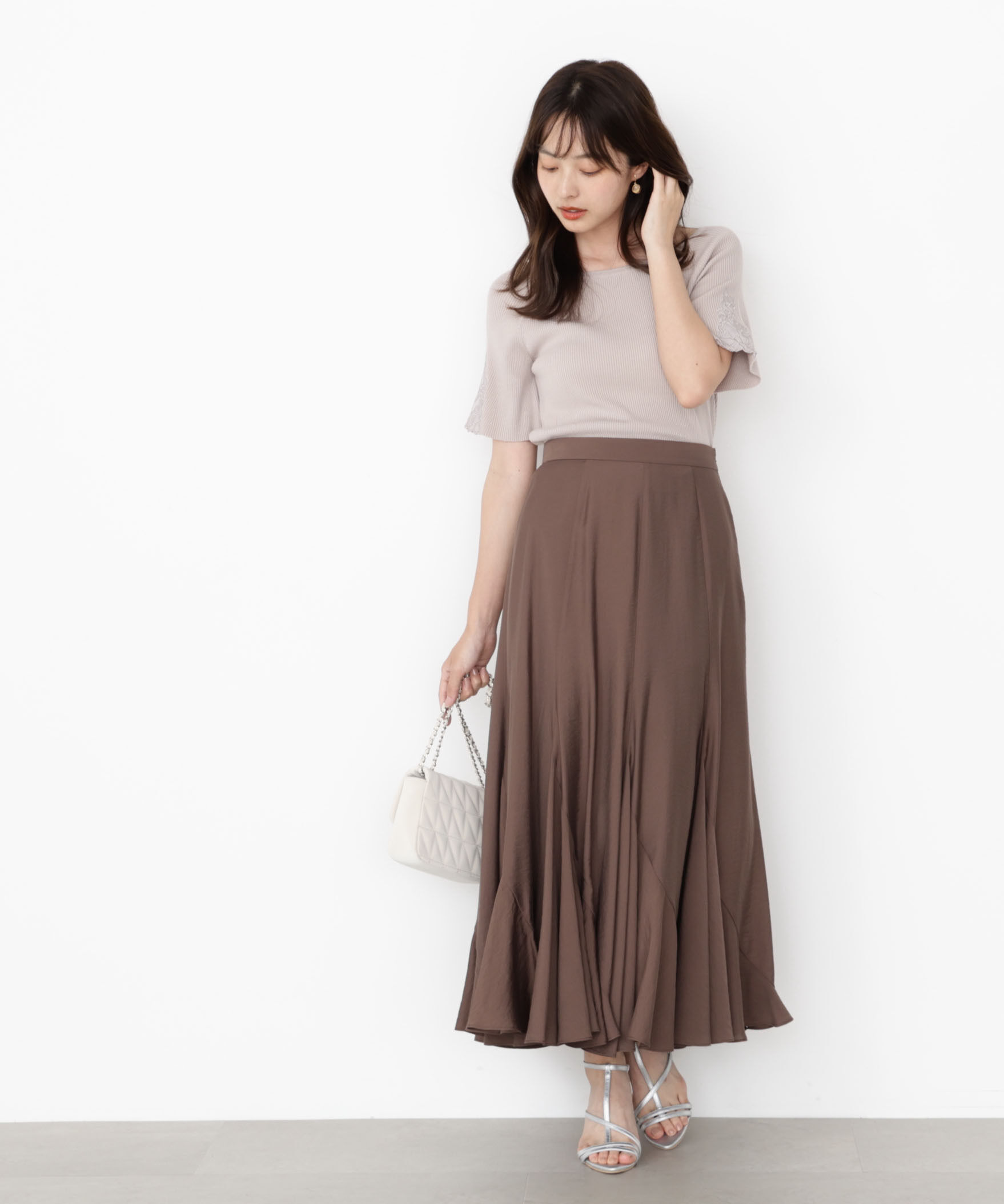 PROPORTION BODY DRESSING「エンブロイダリースリーブニット」|ニット・セーター|