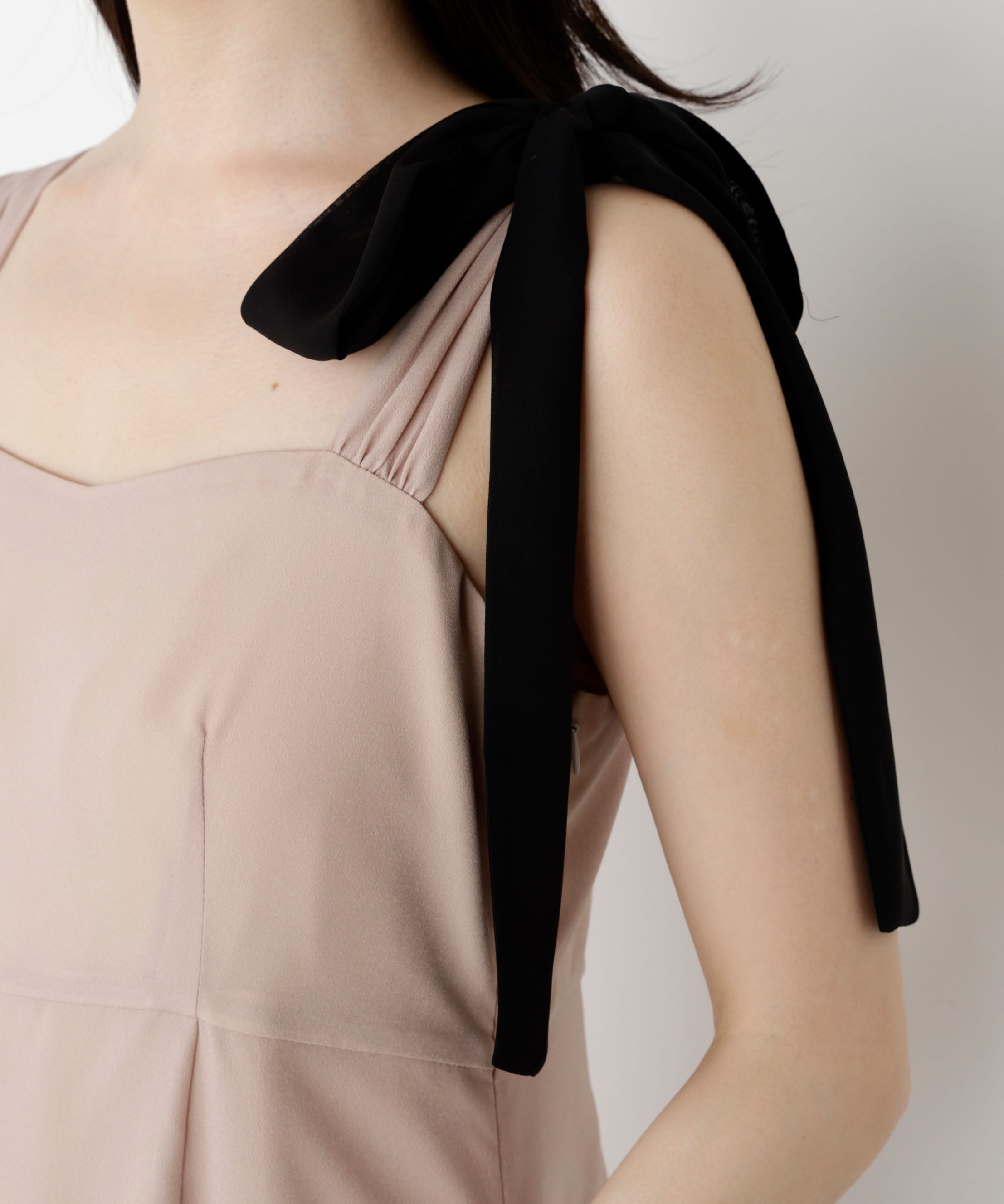 PROPORTION BODY DRESSING「《EDIT COLOGNE》肩リボンキャミワンピース 25AW」|ワンピース|