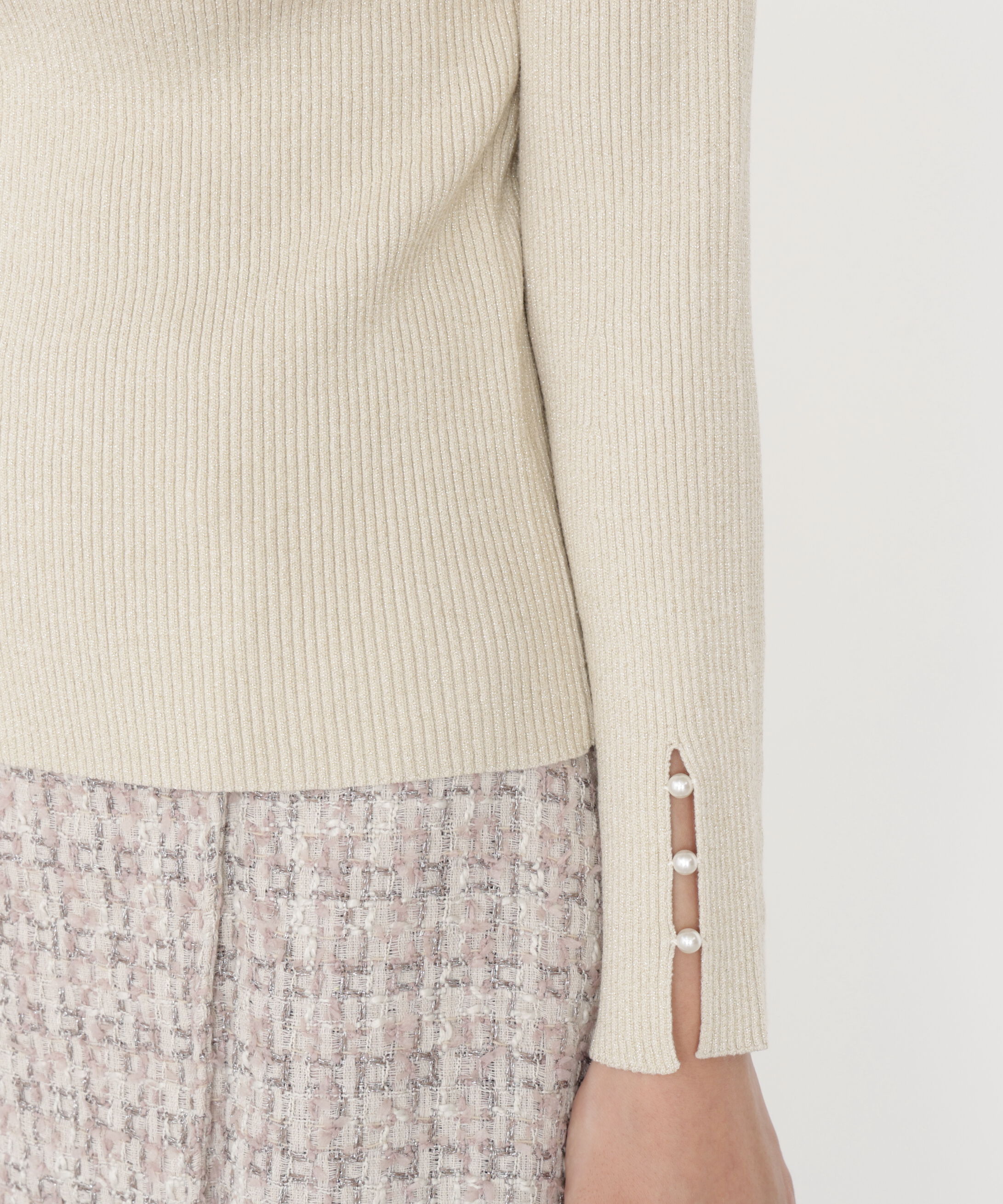 PROPORTION BODY DRESSING「＜ハンドウォッシャブル＞スタンドネックリブニット 25AW」|ニット・セーター|