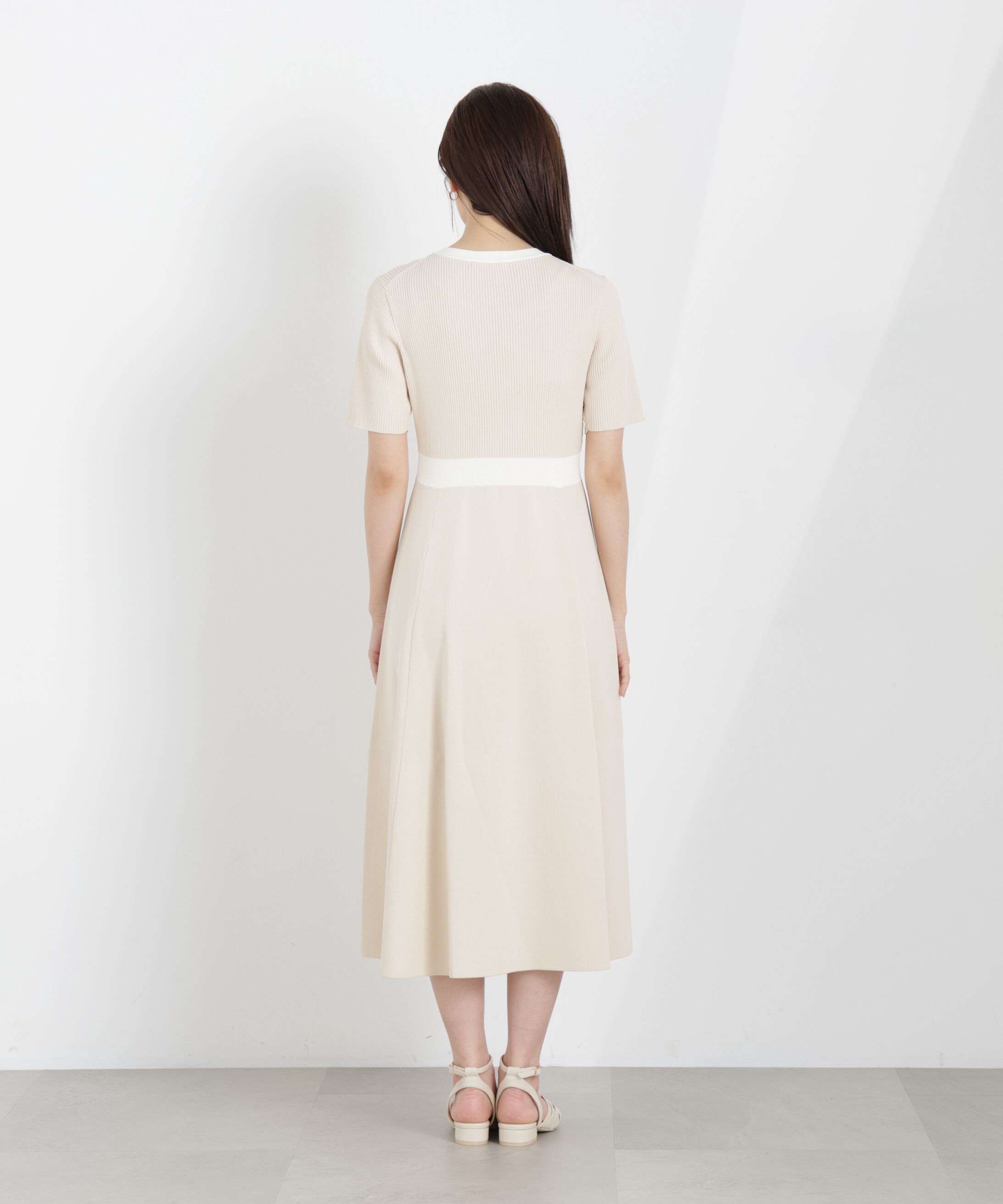 PROPORTION BODY DRESSING「リボンタイバイカラーニットワンピース　26SS」|ワンピース|