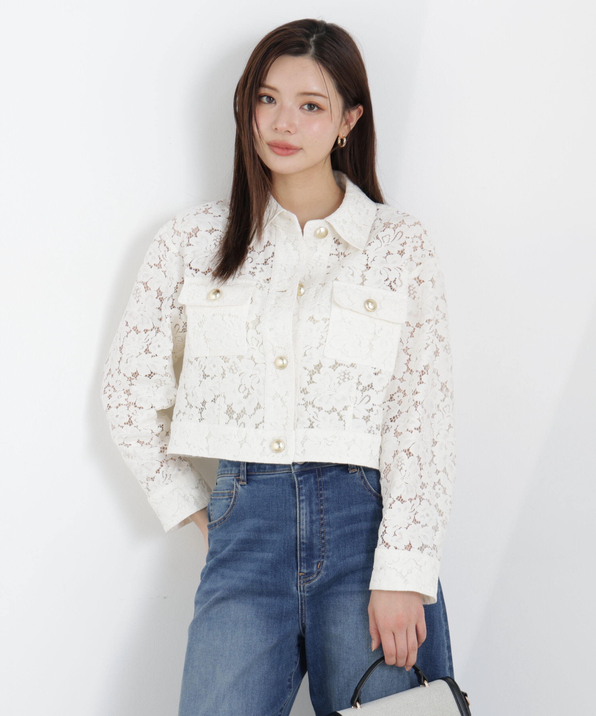 PROPORTION BODY DRESSING「レースブルゾン　26SS」|ブルゾン・スタジャン|