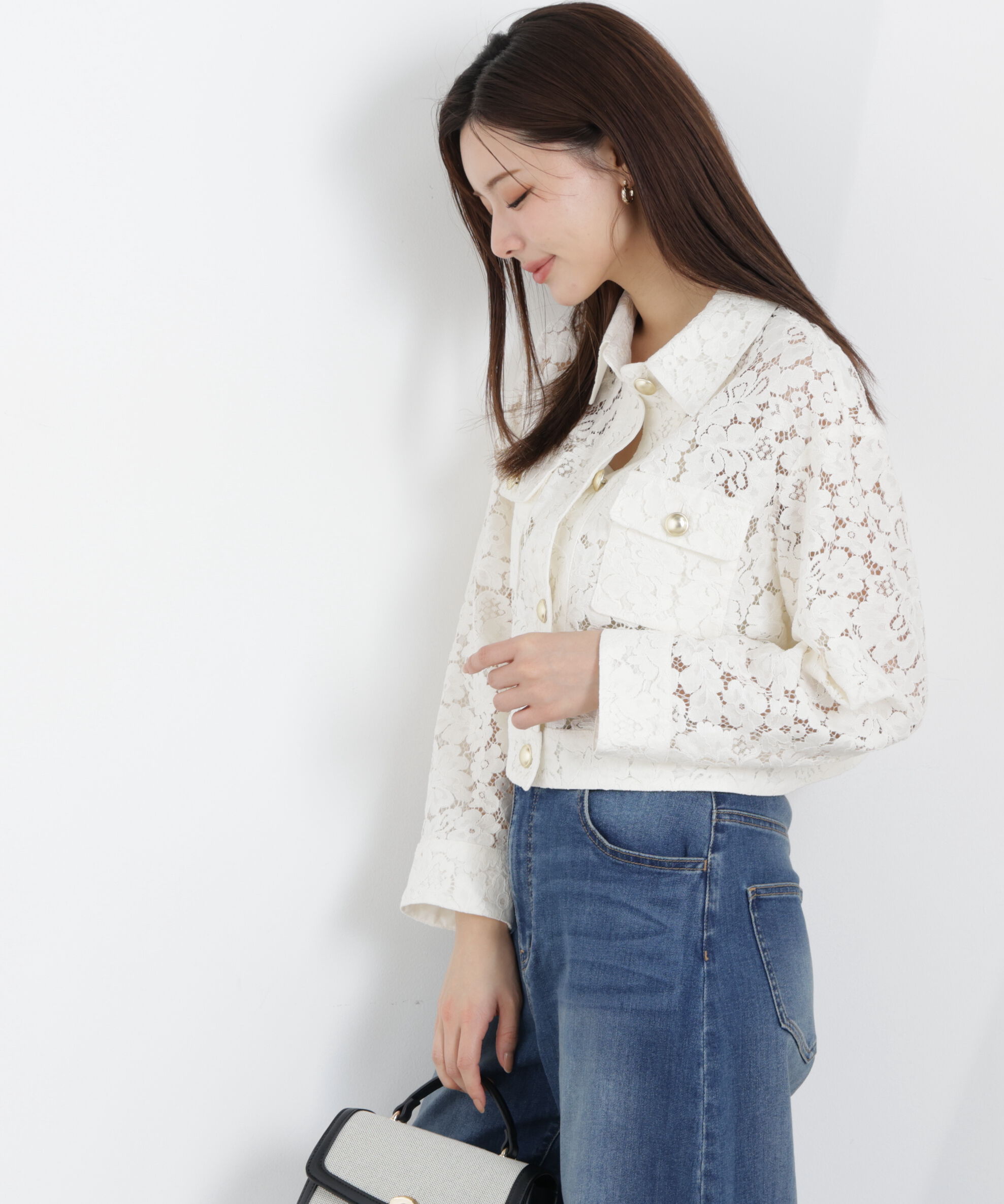 PROPORTION BODY DRESSING「レースブルゾン　26SS」|ブルゾン・スタジャン|