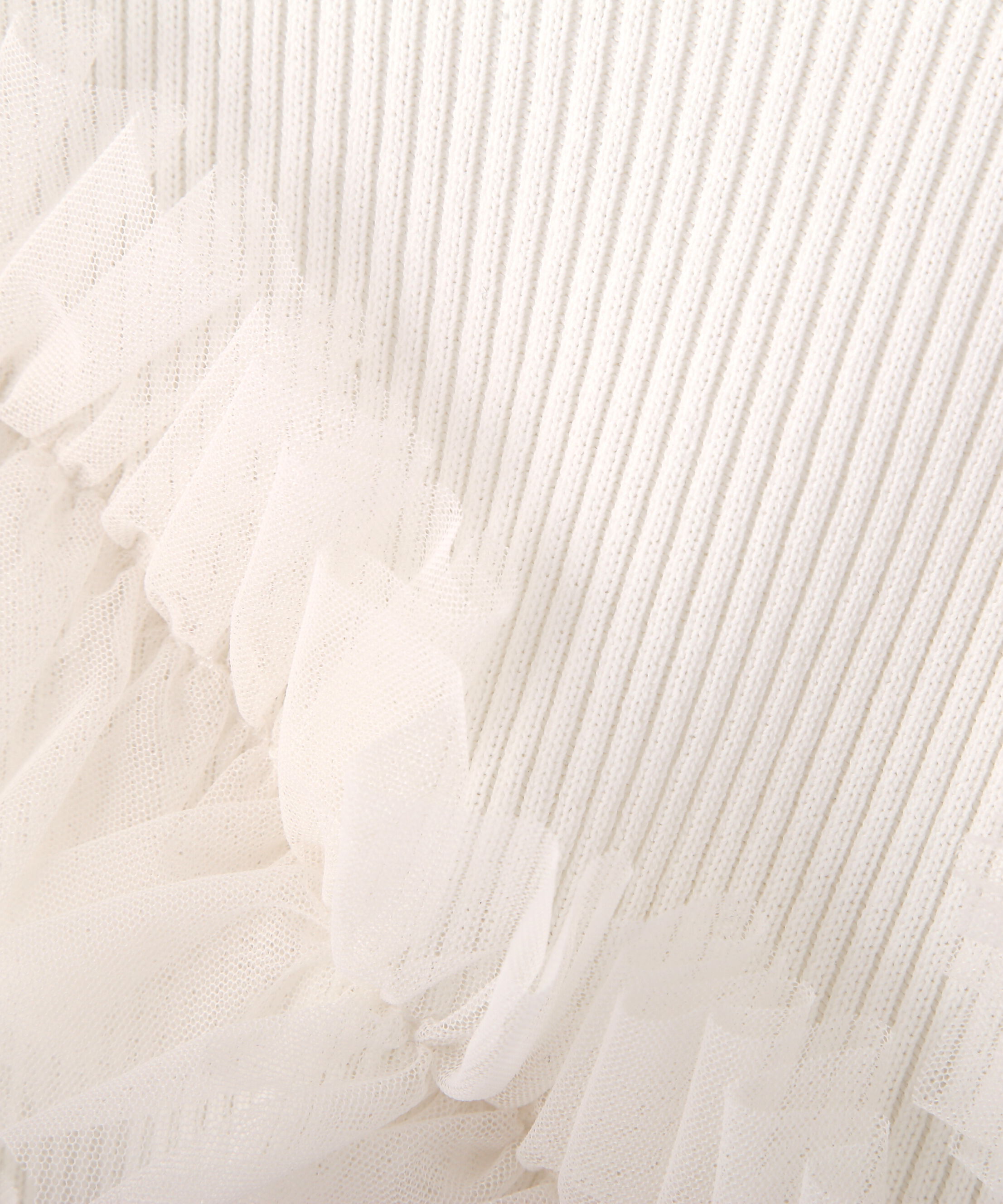 PROPORTION BODY DRESSING「チュールフリル付きニット　26SS」|ニット・セーター|