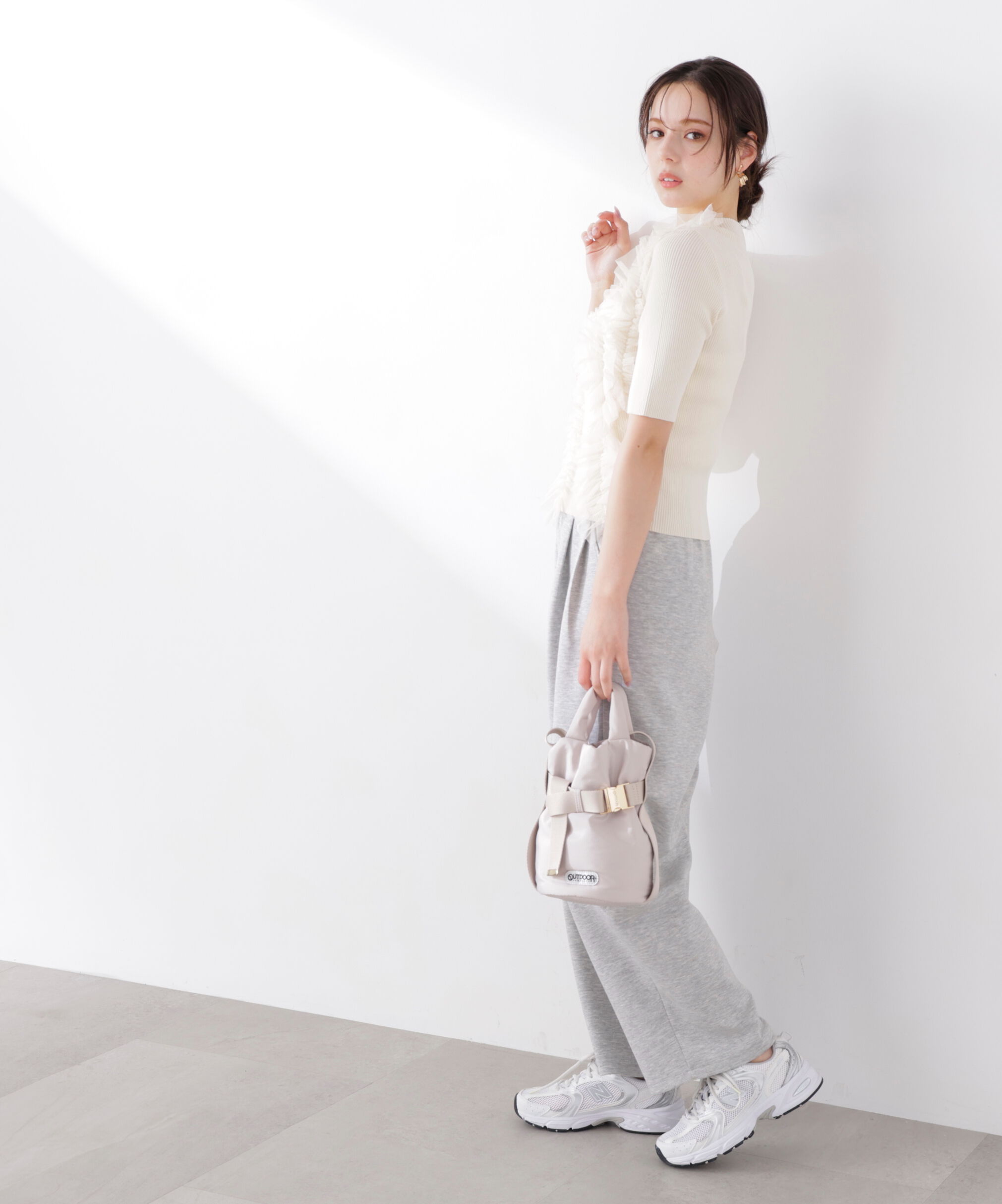 PROPORTION BODY DRESSING「チュールフリル付きニット　26SS」|ニット・セーター|