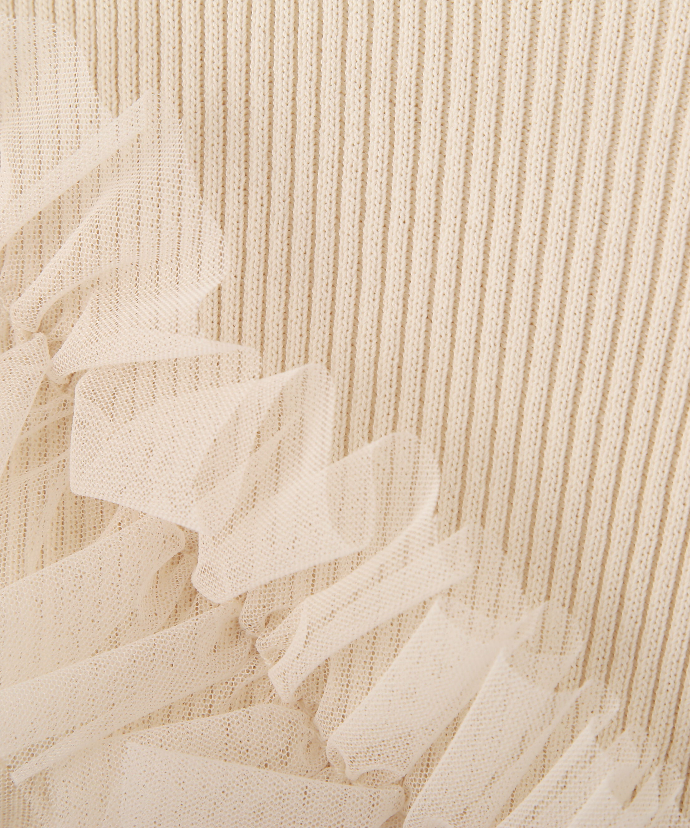 PROPORTION BODY DRESSING「チュールフリル付きニット　26SS」|ニット・セーター|