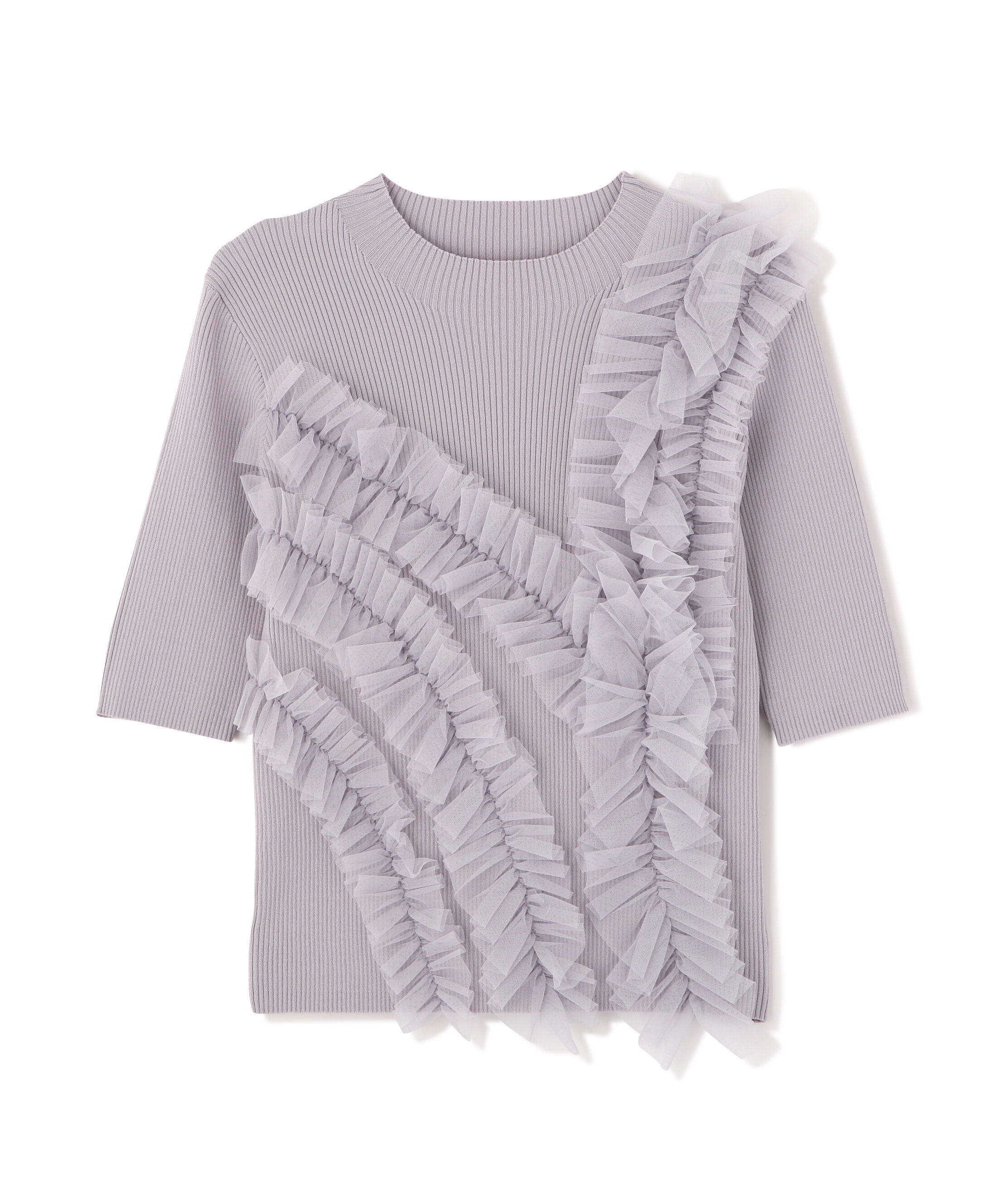 PROPORTION BODY DRESSING「チュールフリル付きニット　26SS」|ニット・セーター|