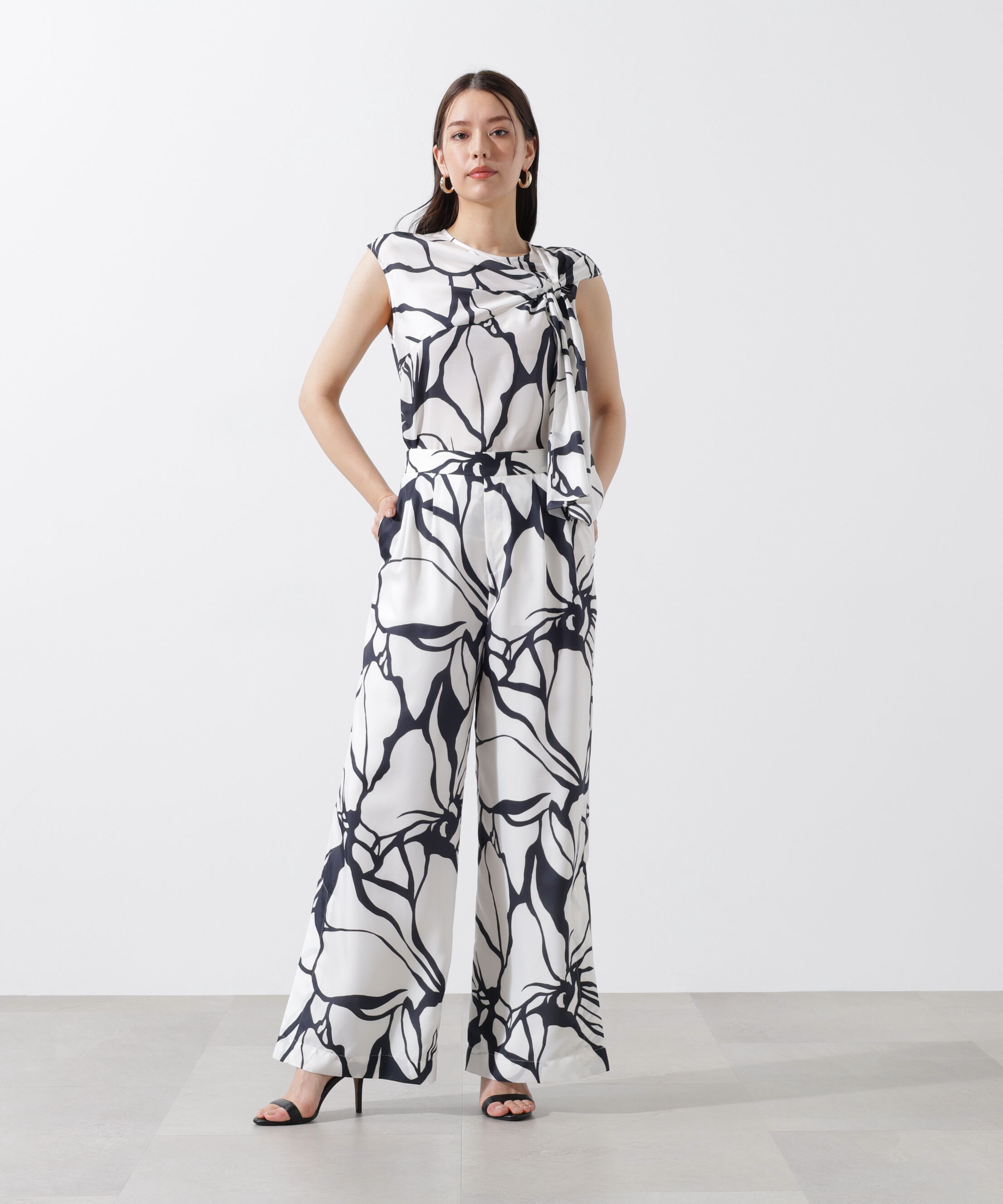  「アートフラワープリントパンツ」|その他|