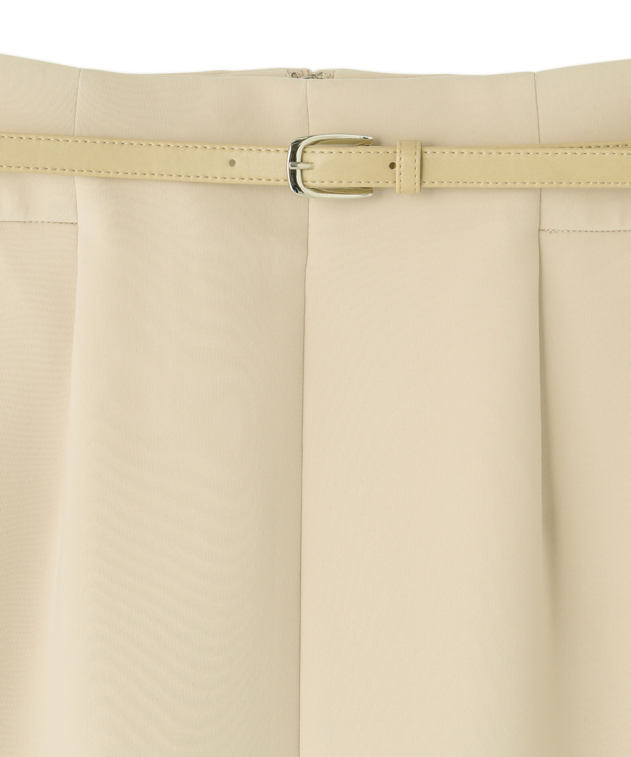  「ベルト付きストレッチスカート」|スカート|