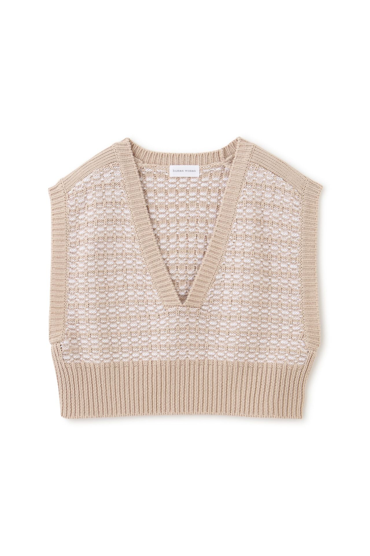  「◆ジャカードＶネックベスト」|ニット・セーター|