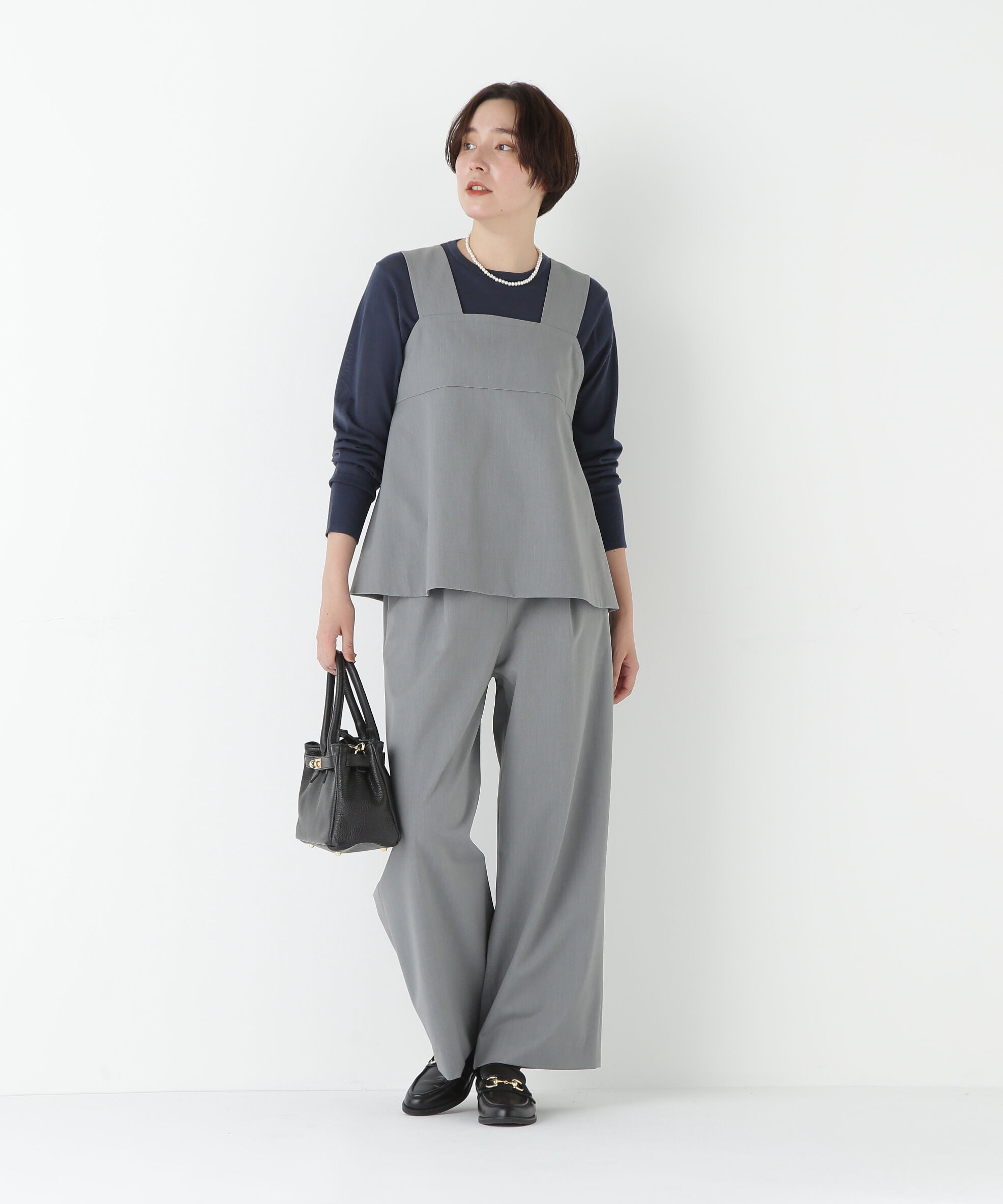  「◆クリアウールクルーネックニット」|ニット・セーター|