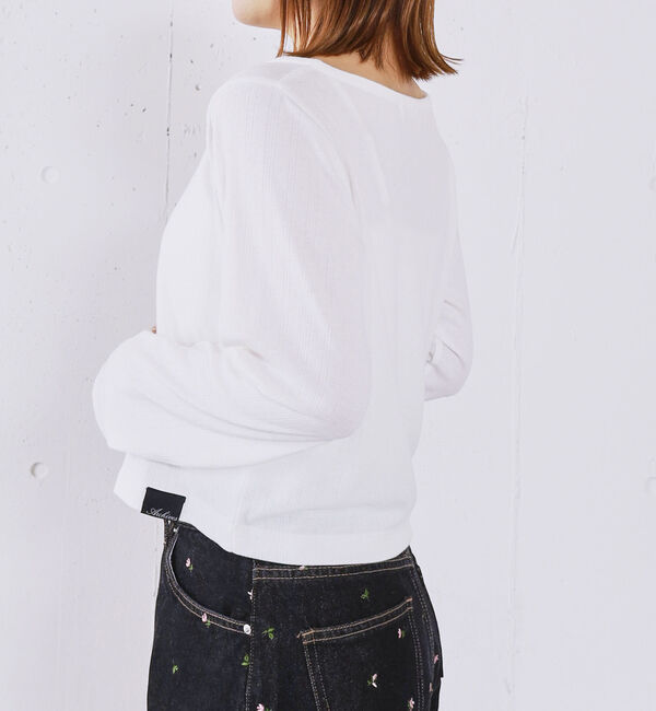 archives「ハートボタンハリヌキカットカーディガン」|Tシャツ・カットソー|