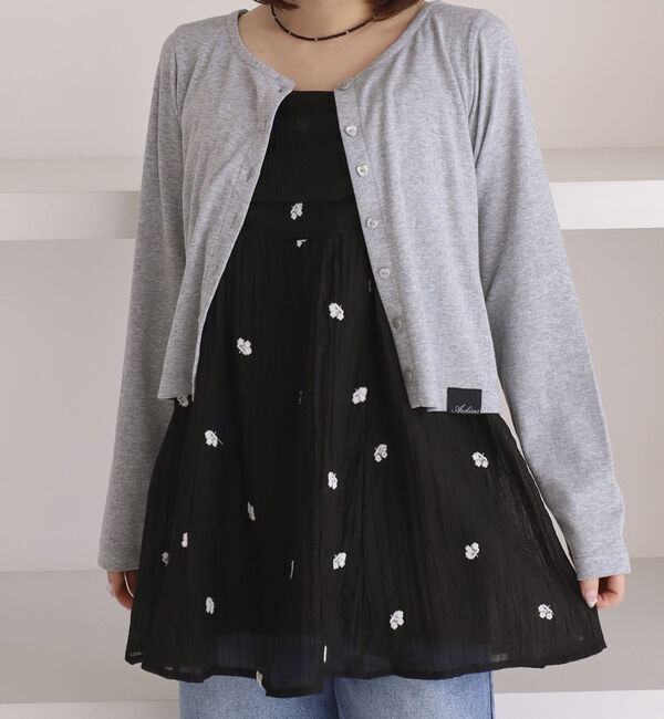 archives「ハートボタンハリヌキカットカーディガン」|Tシャツ・カットソー|