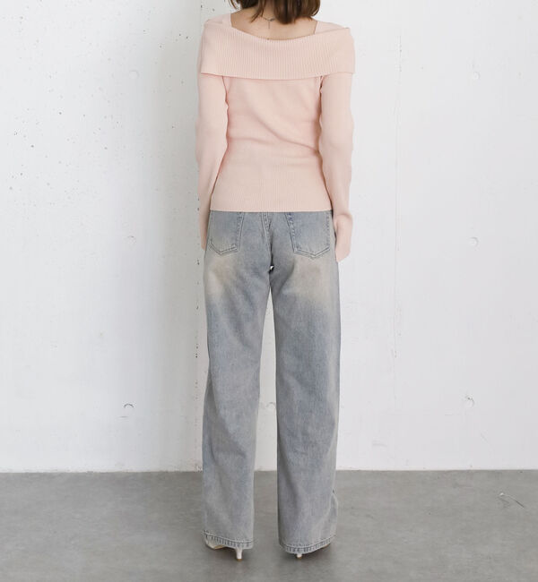 archives「フロントボタンライトオフショルニットプルオーバー」|ニット・セーター|