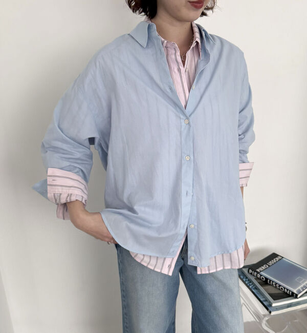 Doux archives「シアーボイル２ＷＡＹシャツ」|シャツ・ブラウス|SAX