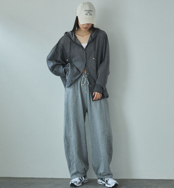 Doux archives「シアーデニムフードシャツ」|シャツ・ブラウス|