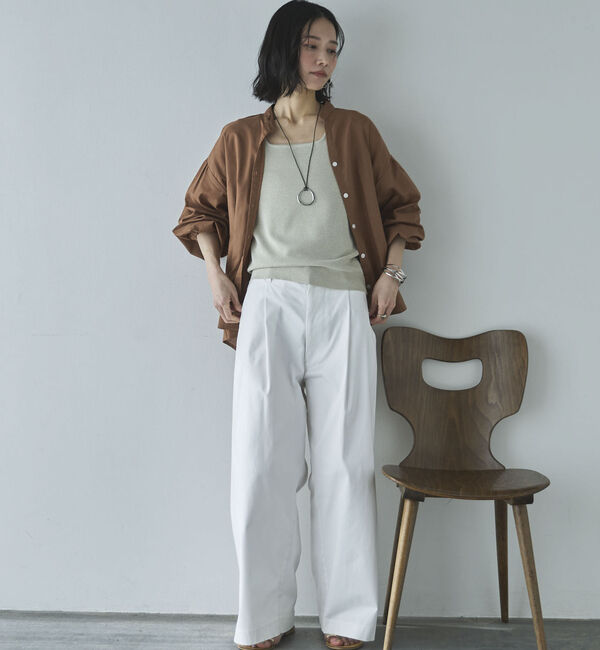 Doux archives「スクエアーニットタンク」|ニット・セーター|