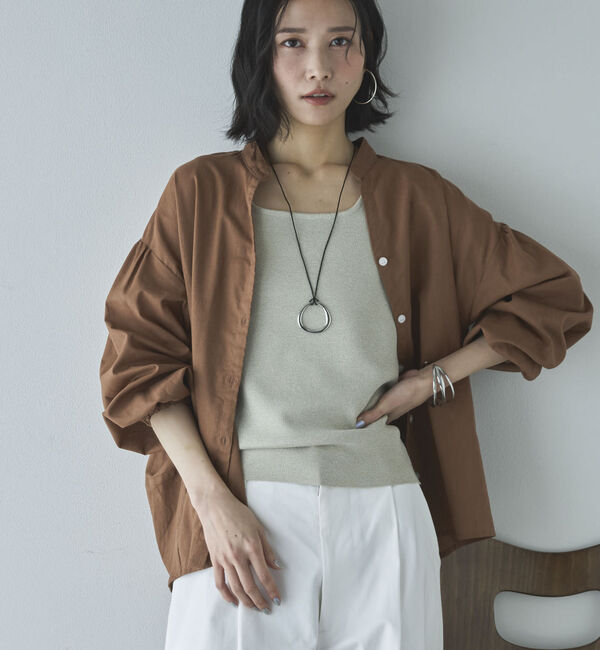 Doux archives「スクエアーニットタンク」|ニット・セーター|