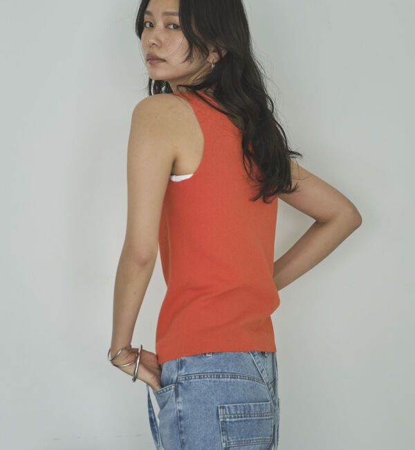 Doux archives「スクエアーニットタンク」|ニット・セーター|