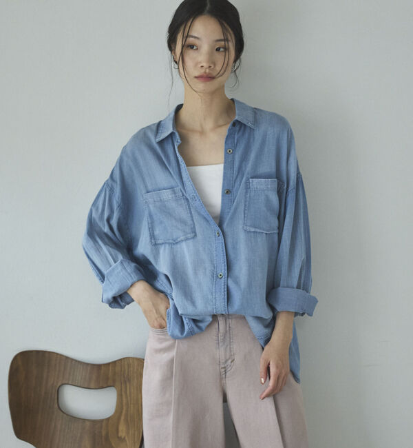 Doux archives「２ＷＡＹシアーデニムシャツ」|シャツ・ブラウス|