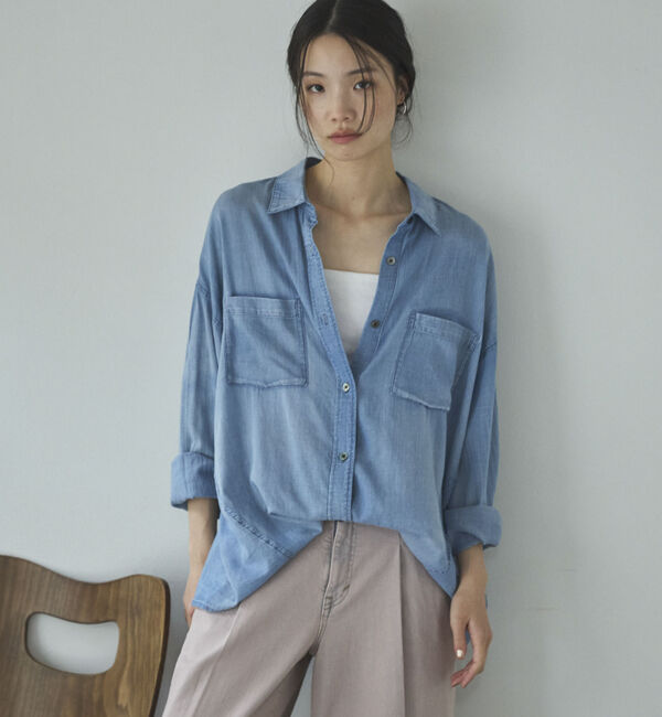 Doux archives「２ＷＡＹシアーデニムシャツ」|シャツ・ブラウス|