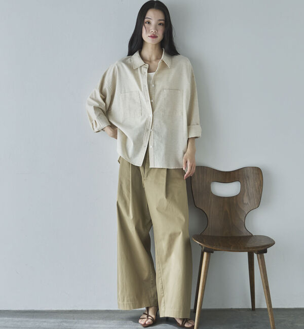 Doux archives「コットンリネンシャツ」|シャツ・ブラウス|