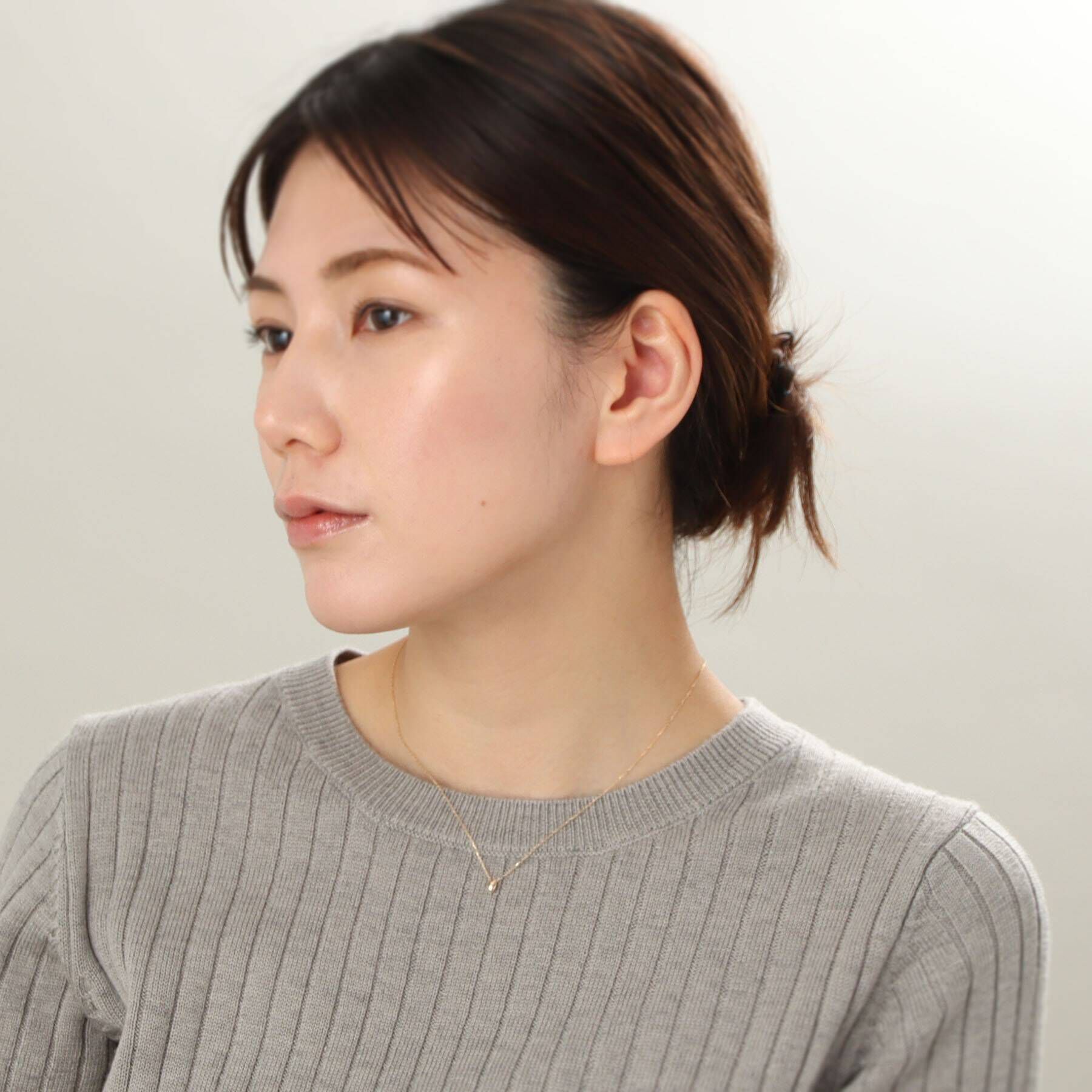 COCOSHNIK「K10オーバルシェイプ ネックレス」|ネックレス|