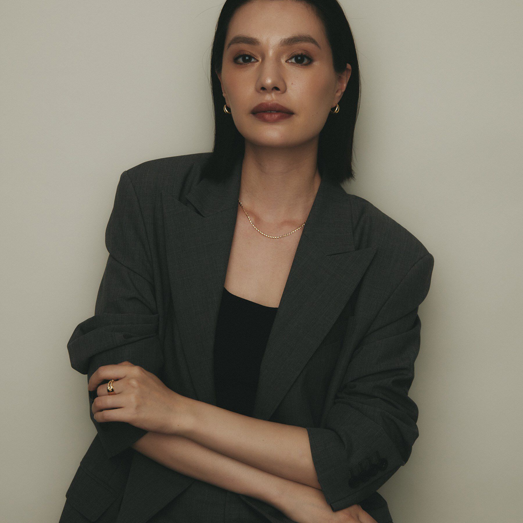 COCOSHNIK「K18ツイストエクレア ネックレス太」|ネックレス|