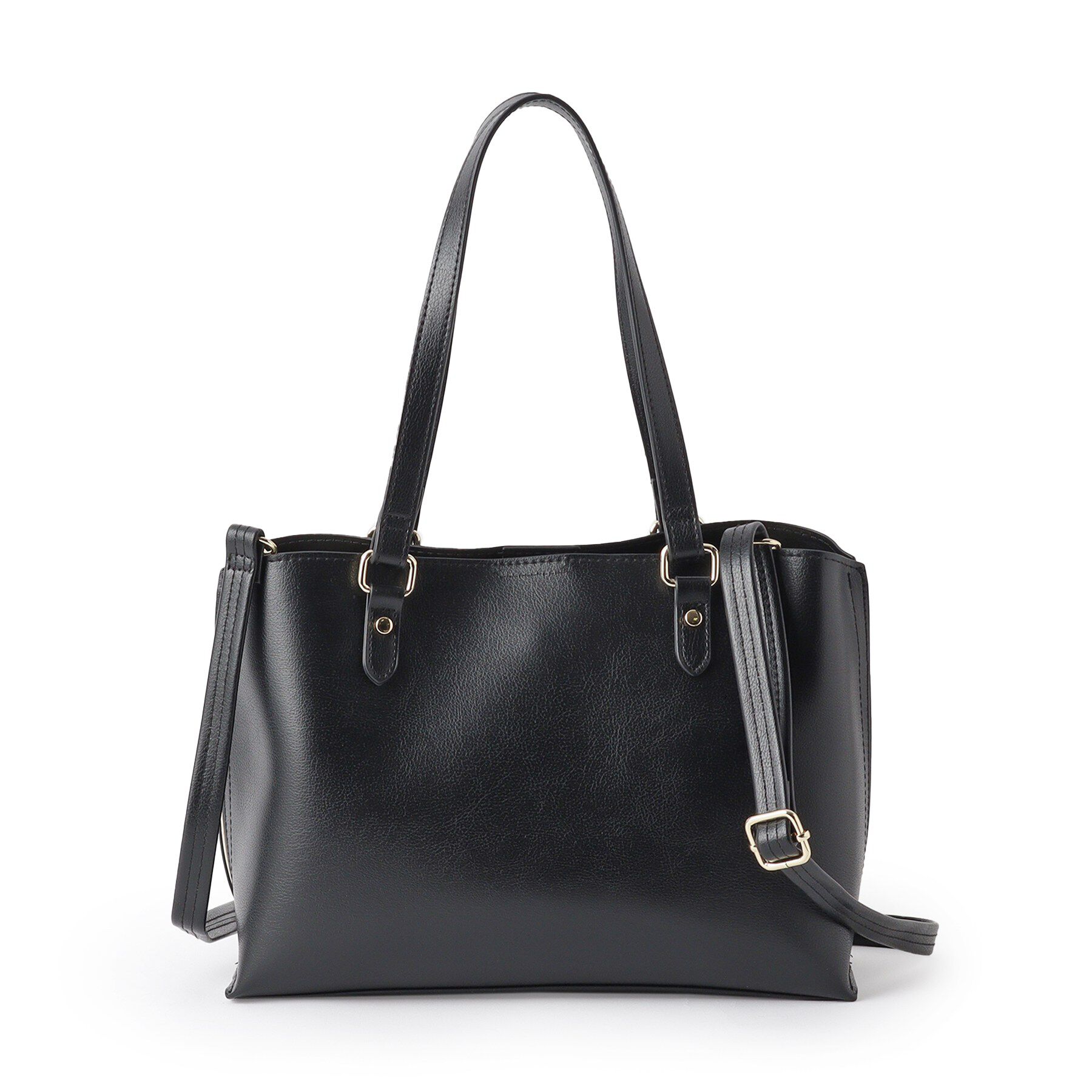 SHOO･LA･RUE「【2WAY】さりげないサイド配色がポイント きれいめトートバッグ」|トートバッグ|