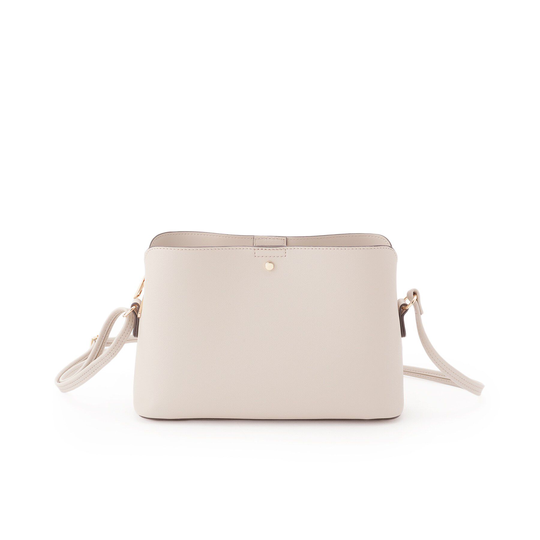 SHOO･LA･RUE「コンパクトながらしっかり入る 一枚革風 3層ショルダーバッグ」|ショルダー・メッセンジャー|