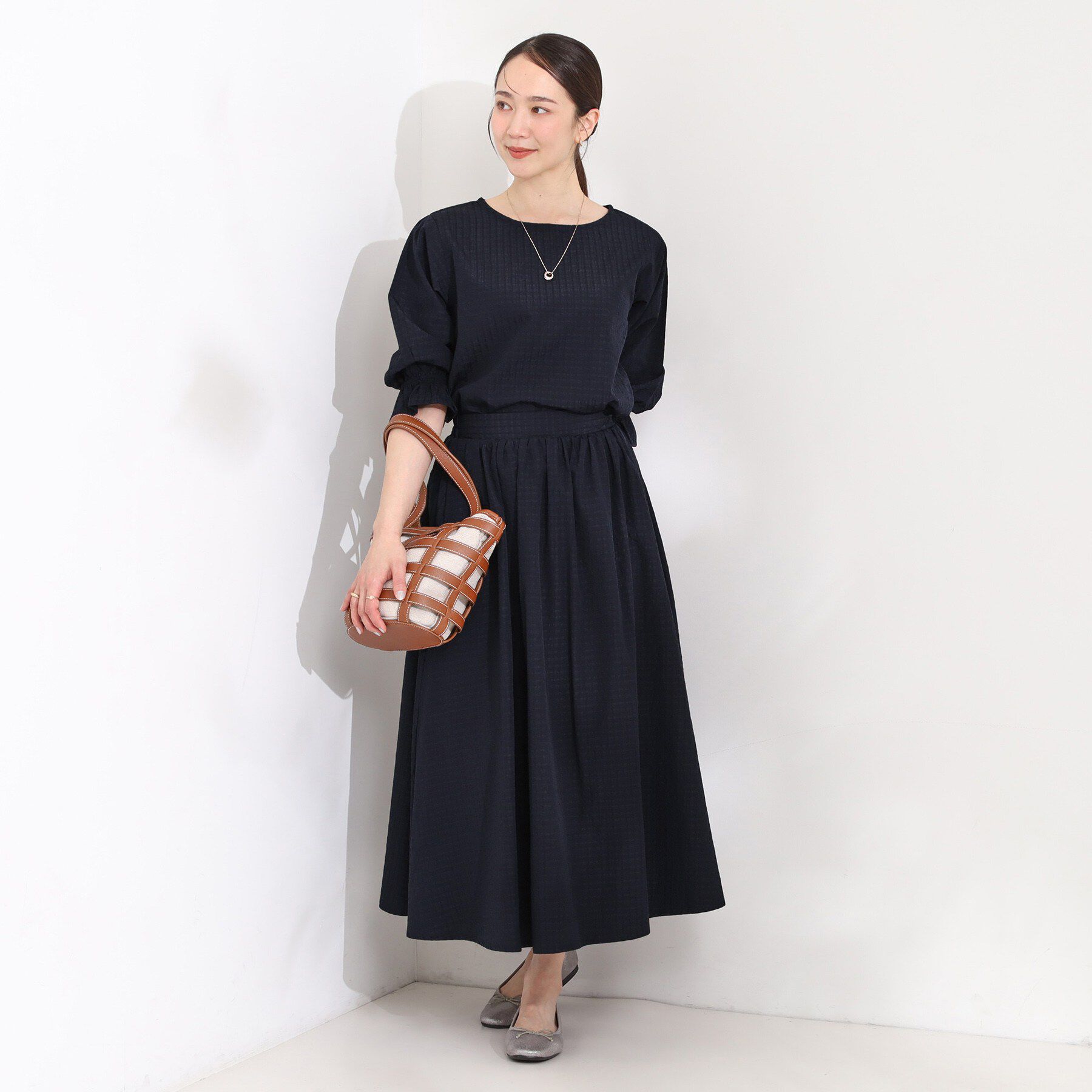 SHOO･LA･RUE「サッカーチェックフレアスカート」|スカート|