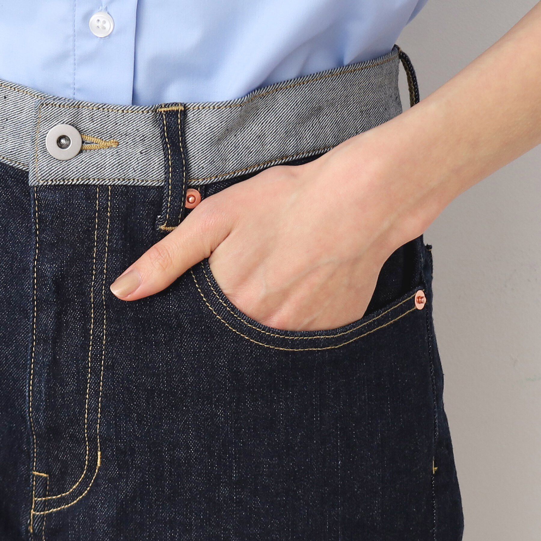 Dessin「【ユニセックス・洗える】テーパードデニムパンツ」|その他|