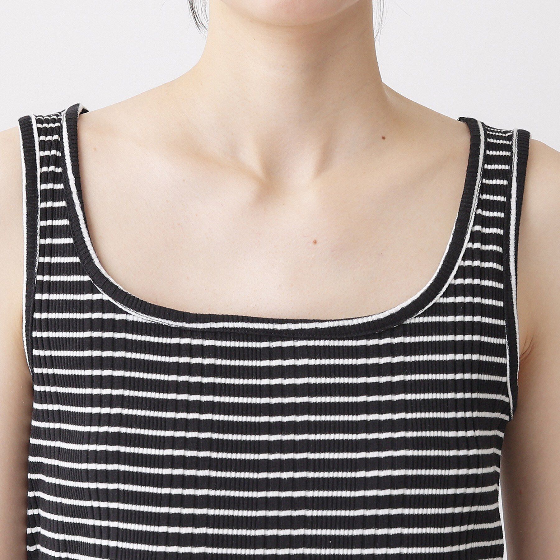 Dessin「【洗える】スクエアネックリブタンクトップ」|キャミソール|