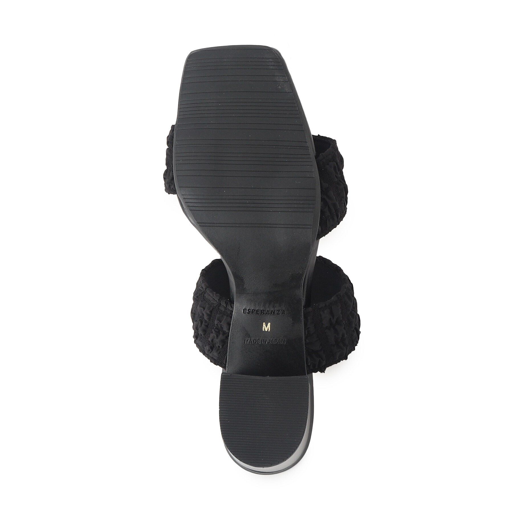 ESPERANZA「ダブルベルト太ヒールミュールサンダル 24SS」|サンダル|