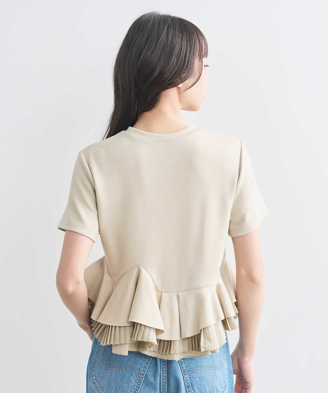 COCO DEAL「ランダムフリルペプラムトップス」|Tシャツ・カットソー|