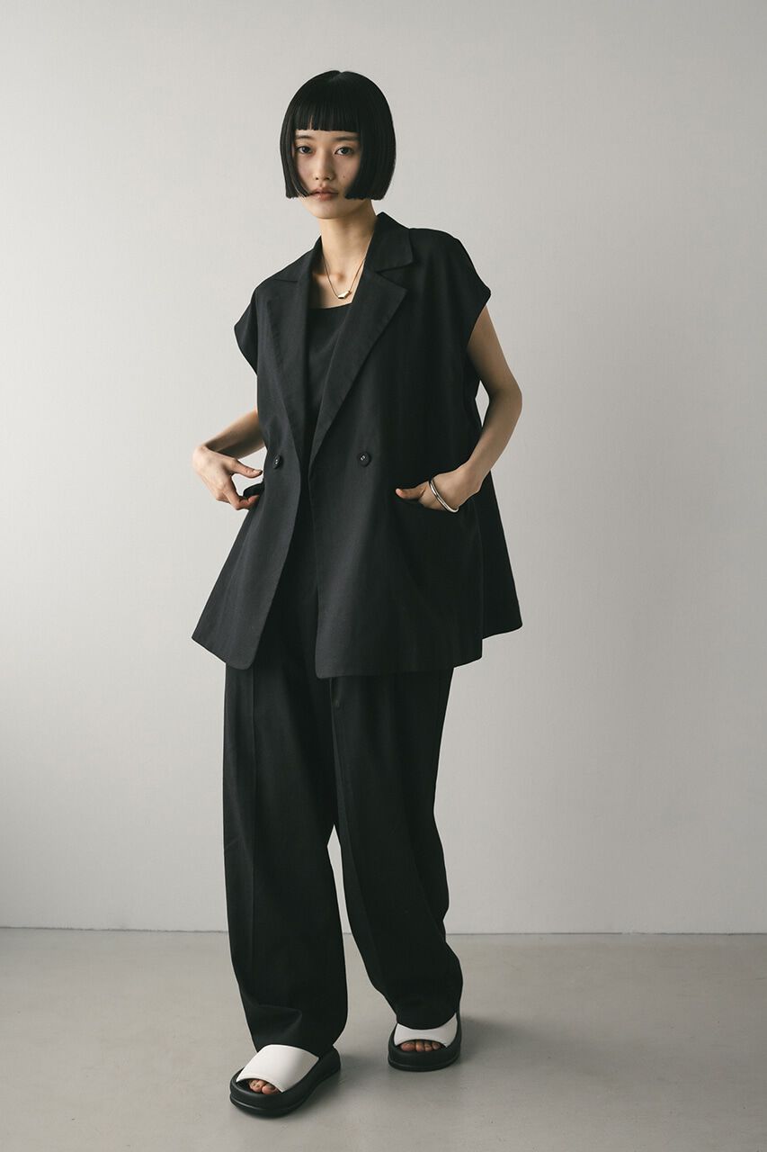 STYLEMIXER「リネンミックスルーズベスト」|ダウンベスト・ベスト|