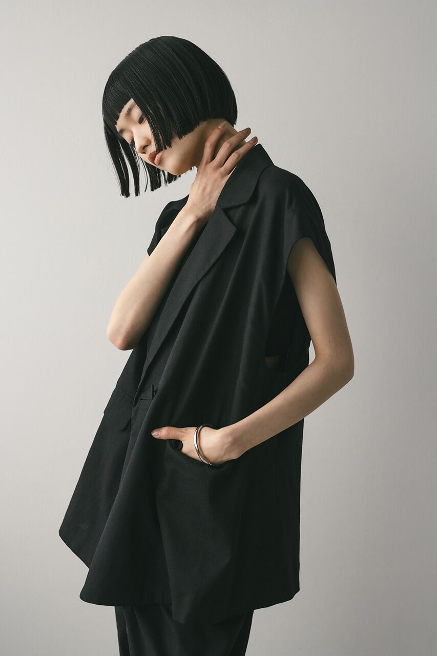 STYLEMIXER「リネンミックスルーズベスト」|ダウンベスト・ベスト|