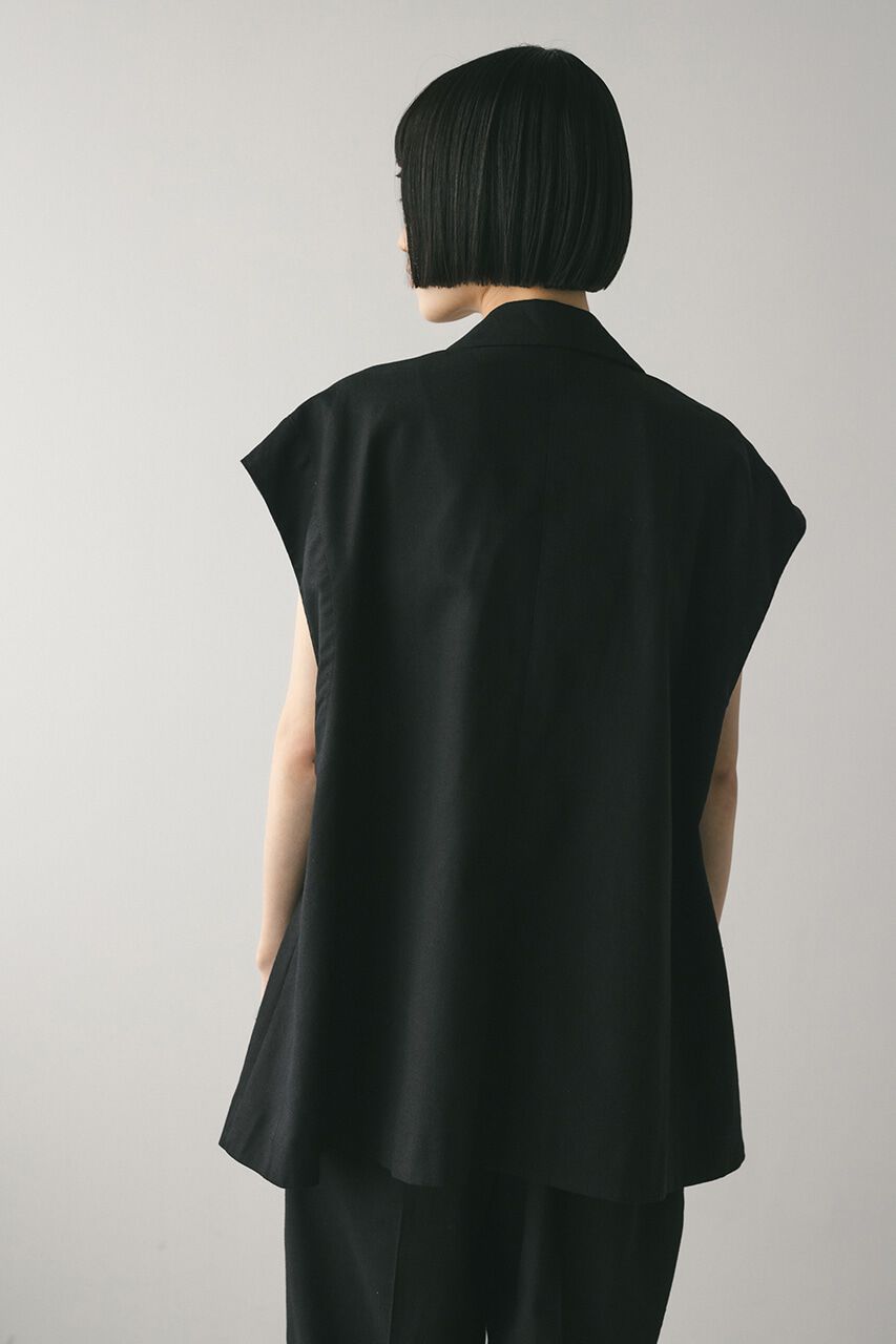 STYLEMIXER「リネンミックスルーズベスト」|ダウンベスト・ベスト|